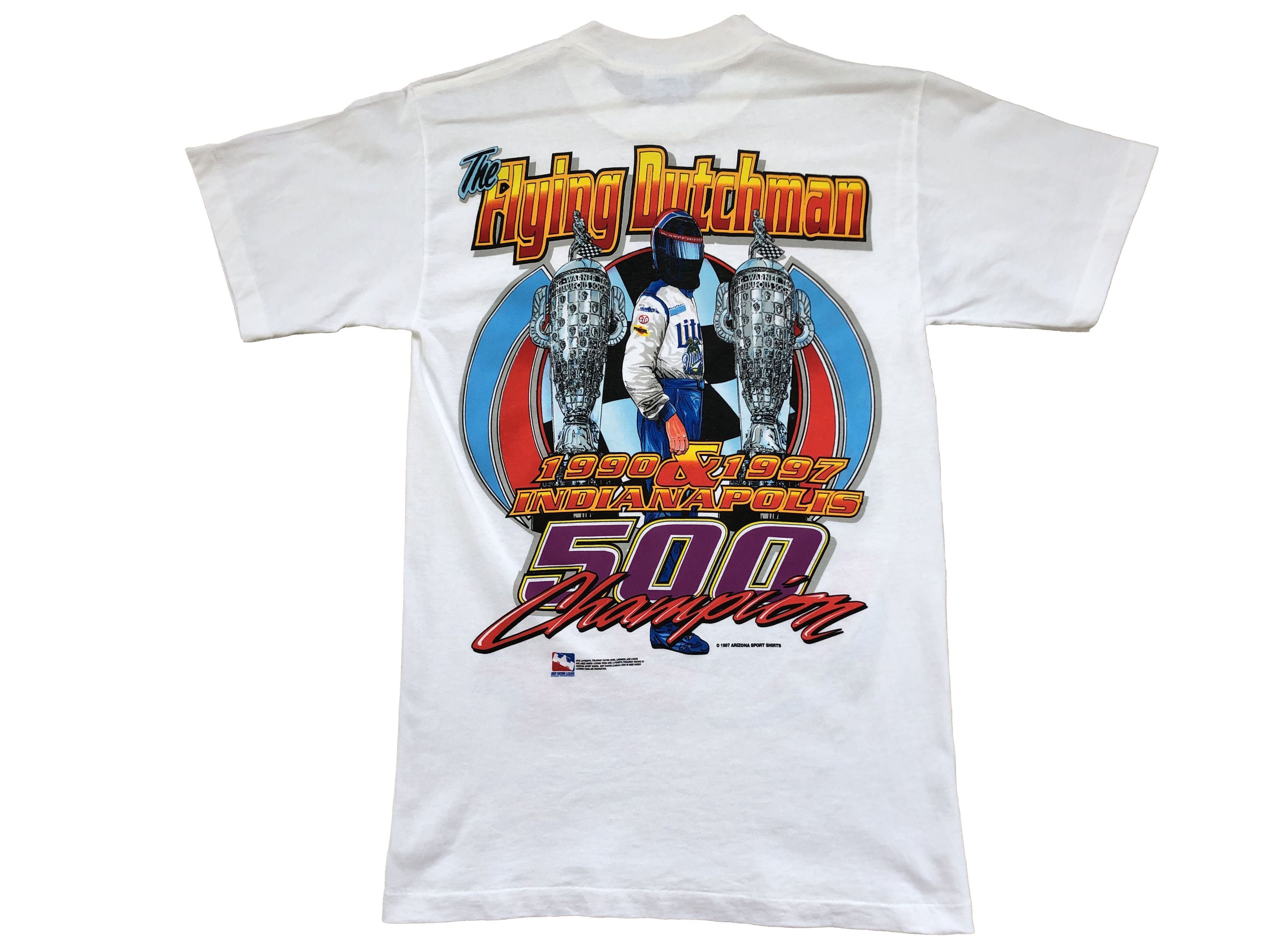 All Sport × Vintage Vintage Arie Luyendyk Racing Tee Y2K Drill Hype Mens White Size US S / EU 44-46 / 1 - 3 Thumbnail