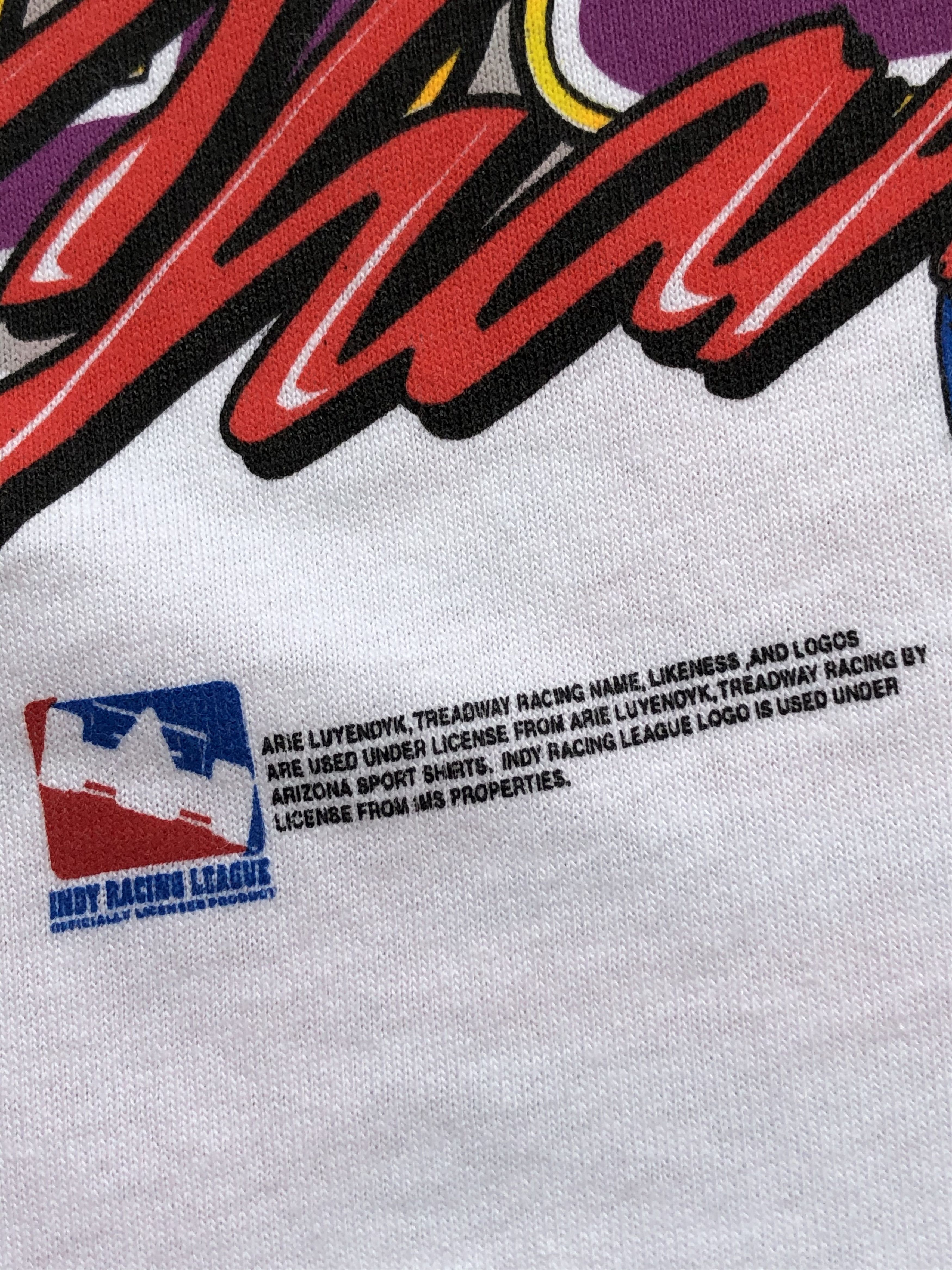 All Sport × Vintage Vintage Arie Luyendyk Racing Tee Y2K Drill Hype Mens White Size US S / EU 44-46 / 1 - 14 Thumbnail