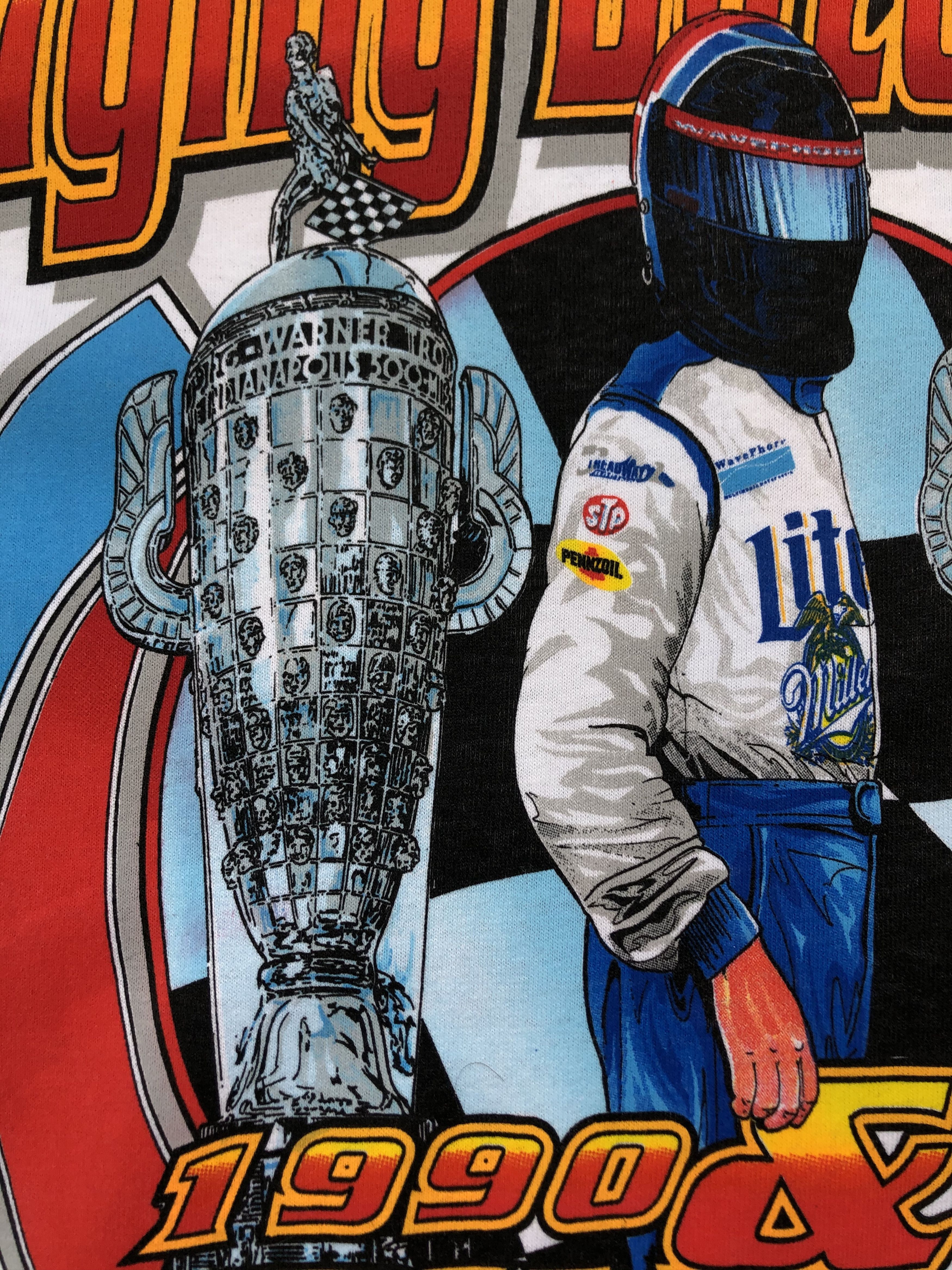 All Sport × Vintage Vintage Arie Luyendyk Racing Tee Y2K Drill Hype Mens White Size US S / EU 44-46 / 1 - 15 Thumbnail