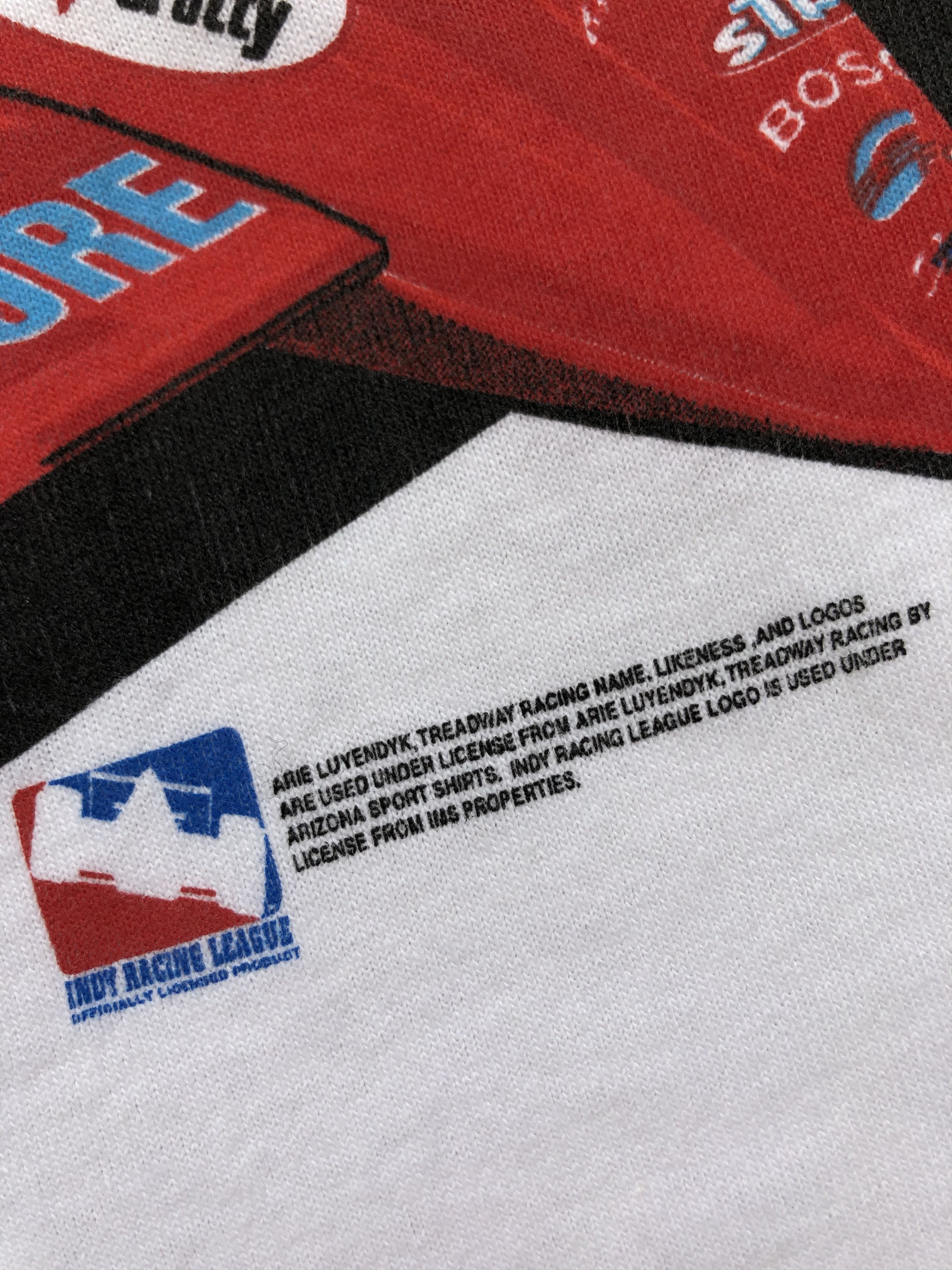 All Sport × Vintage Vintage Arie Luyendyk Racing Tee Y2K Drill Hype Mens White Size US S / EU 44-46 / 1 - 6 Thumbnail