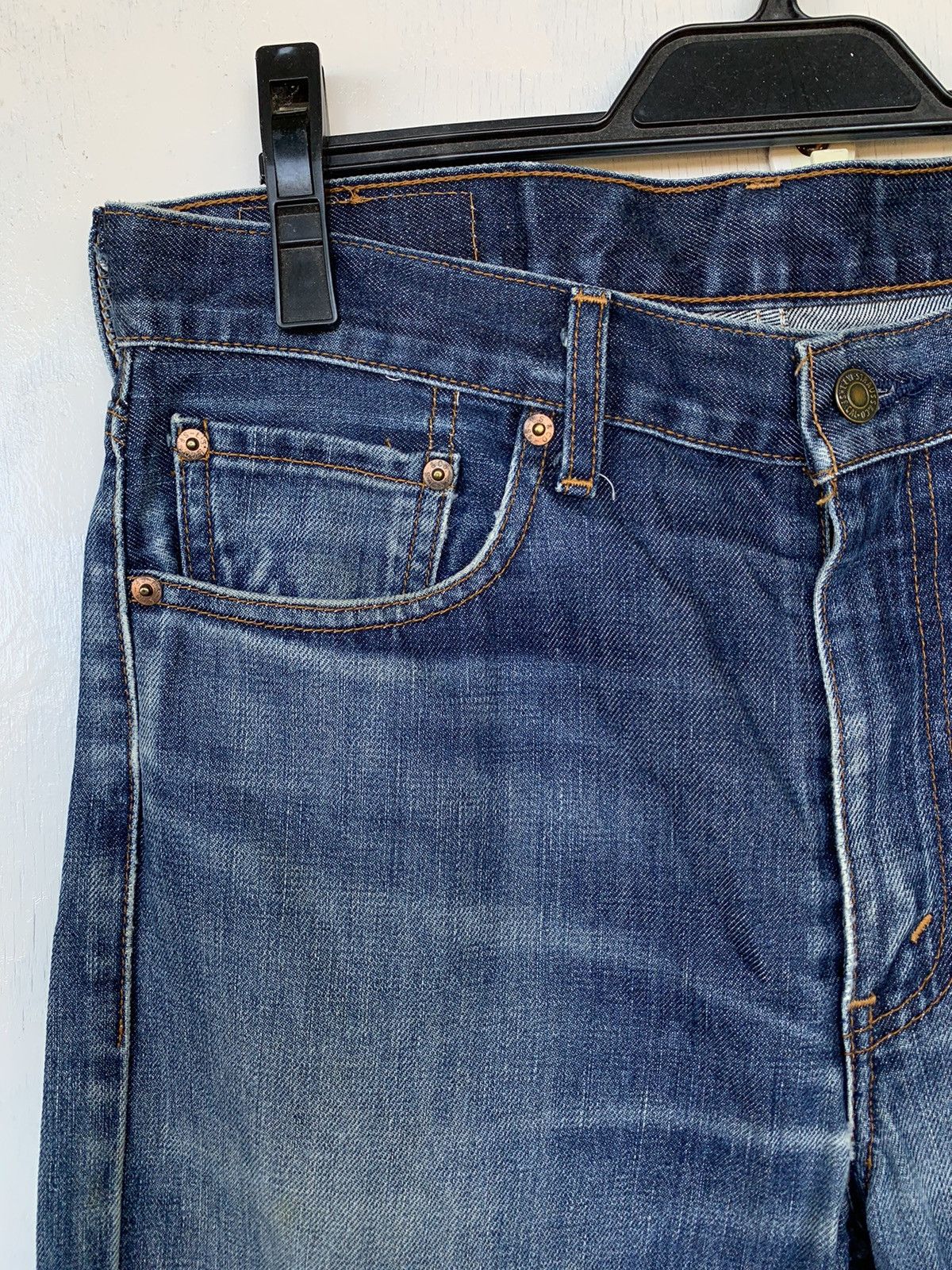 Levi's × Vintage Vintage 80s Levis 505 Distressed Denim Size US 33 - 6 Thumbnail