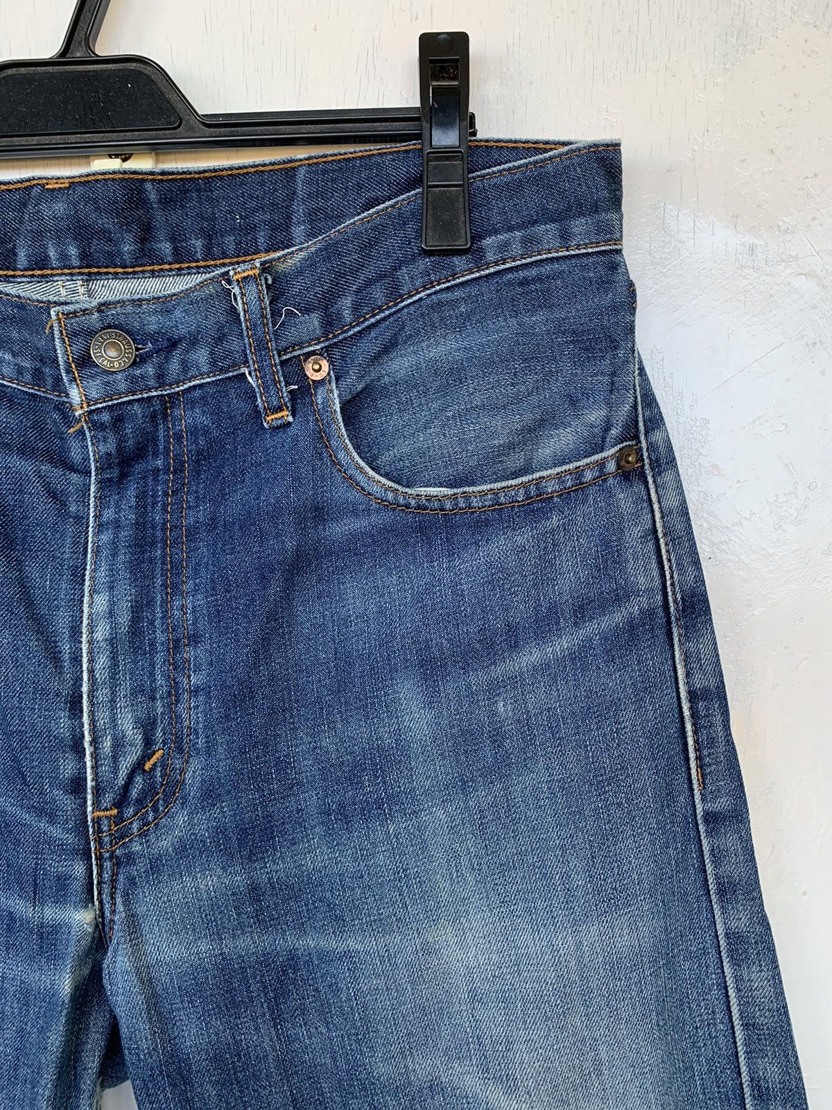 Levi's × Vintage Vintage 80s Levis 505 Distressed Denim Size US 33 - 7 Thumbnail