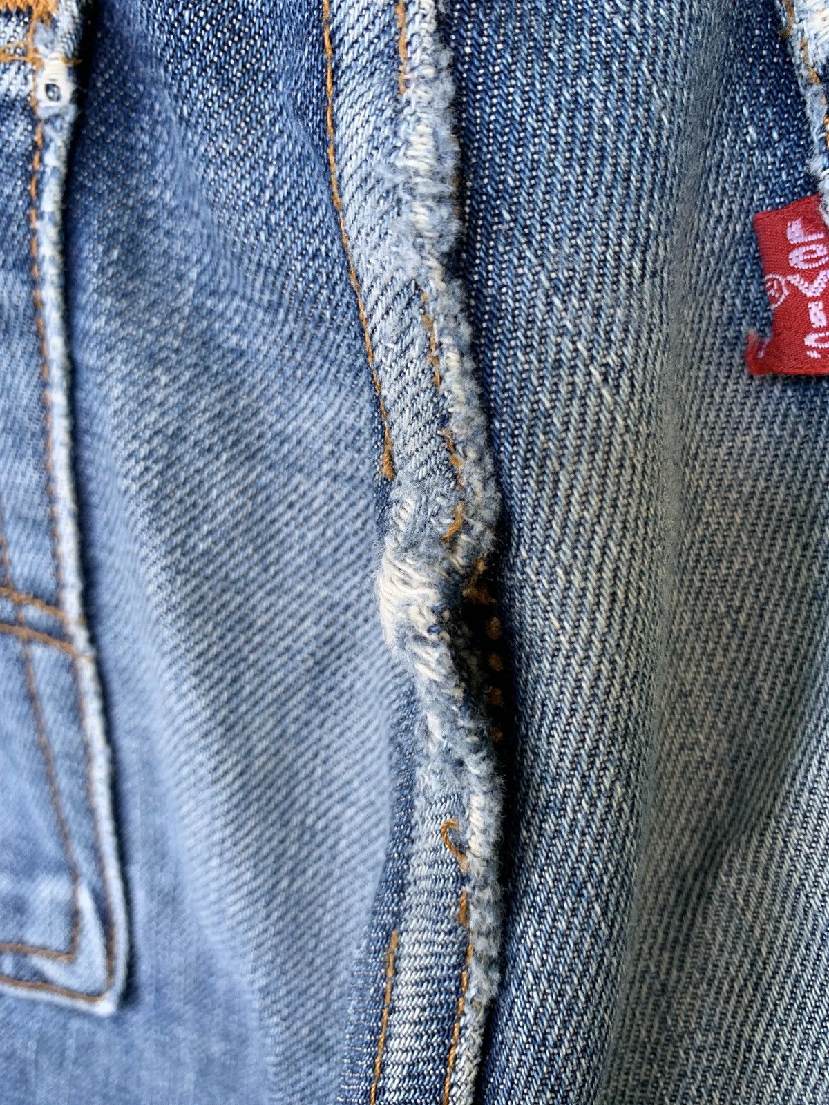 Levi's × Vintage Vintage 80s Levis 505 Distressed Denim Size US 33 - 16 Thumbnail