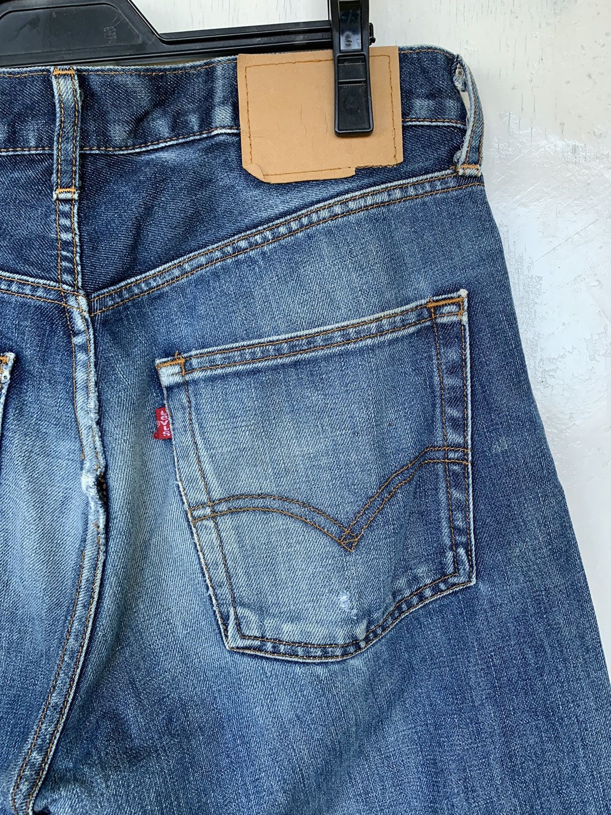 Levi's × Vintage Vintage 80s Levis 505 Distressed Denim Size US 33 - 14 Thumbnail