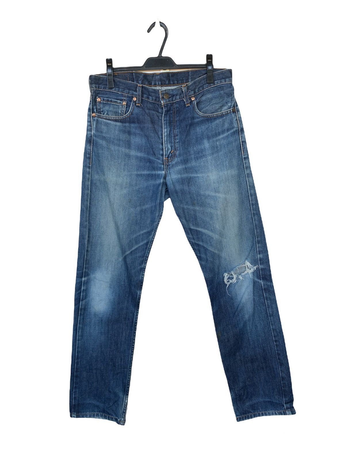 Levi's × Vintage Vintage 80s Levis 505 Distressed Denim Size US 33 - 1 Thumbnail
