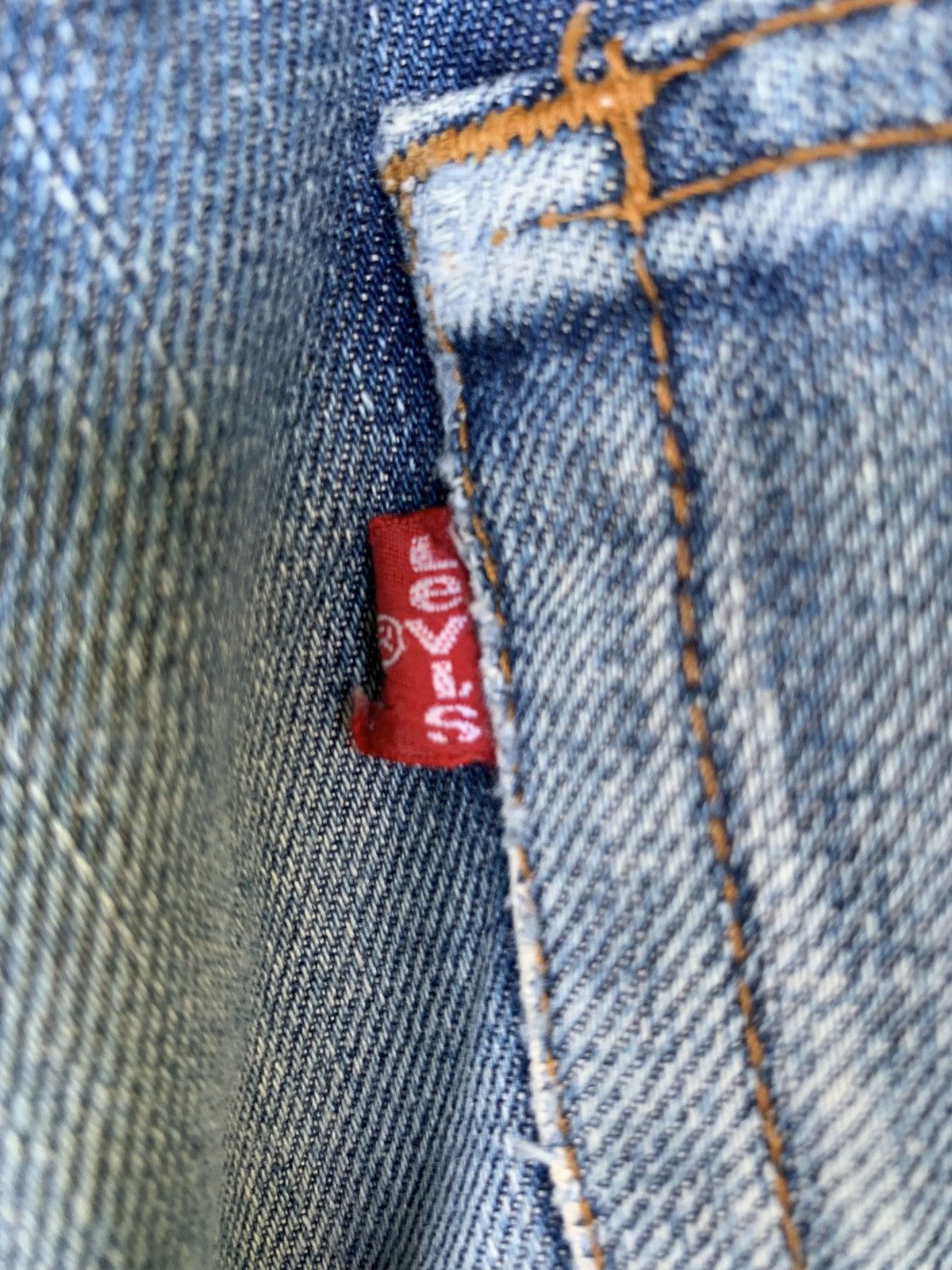 Levi's × Vintage Vintage 80s Levis 505 Distressed Denim Size US 33 - 18 Thumbnail