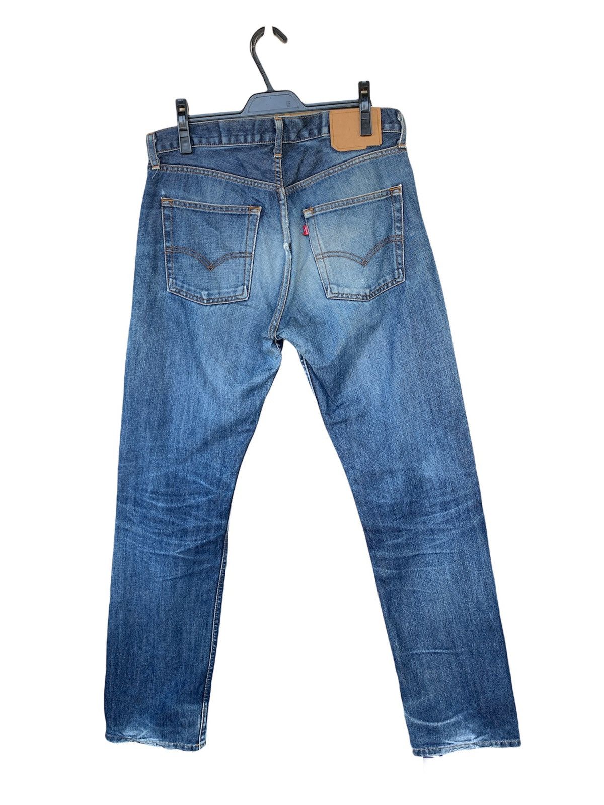 Levi's × Vintage Vintage 80s Levis 505 Distressed Denim Size US 33 - 2 Thumbnail