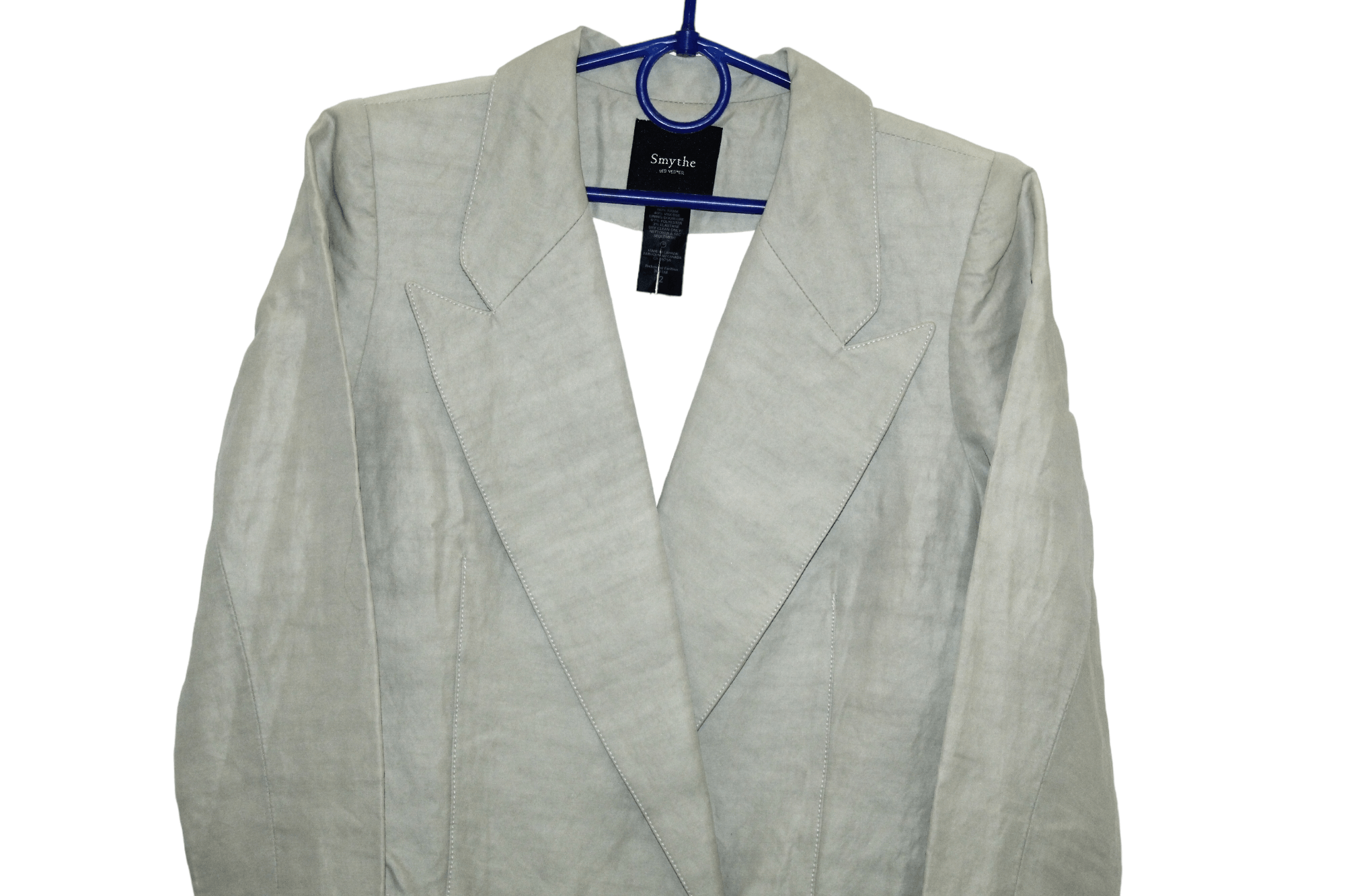 SMYTHE Smythe Les Vestes Ramie Viscose Lightweight Coat Size XS / US 0-2 / IT 36-38 - 5 Thumbnail