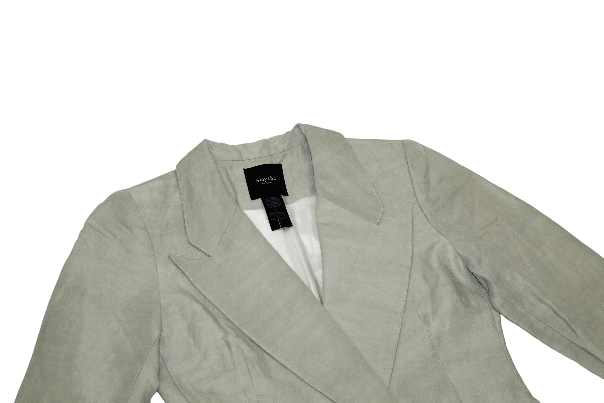 SMYTHE Smythe Les Vestes Ramie Viscose Lightweight Coat Size XS / US 0-2 / IT 36-38 - 12 Thumbnail
