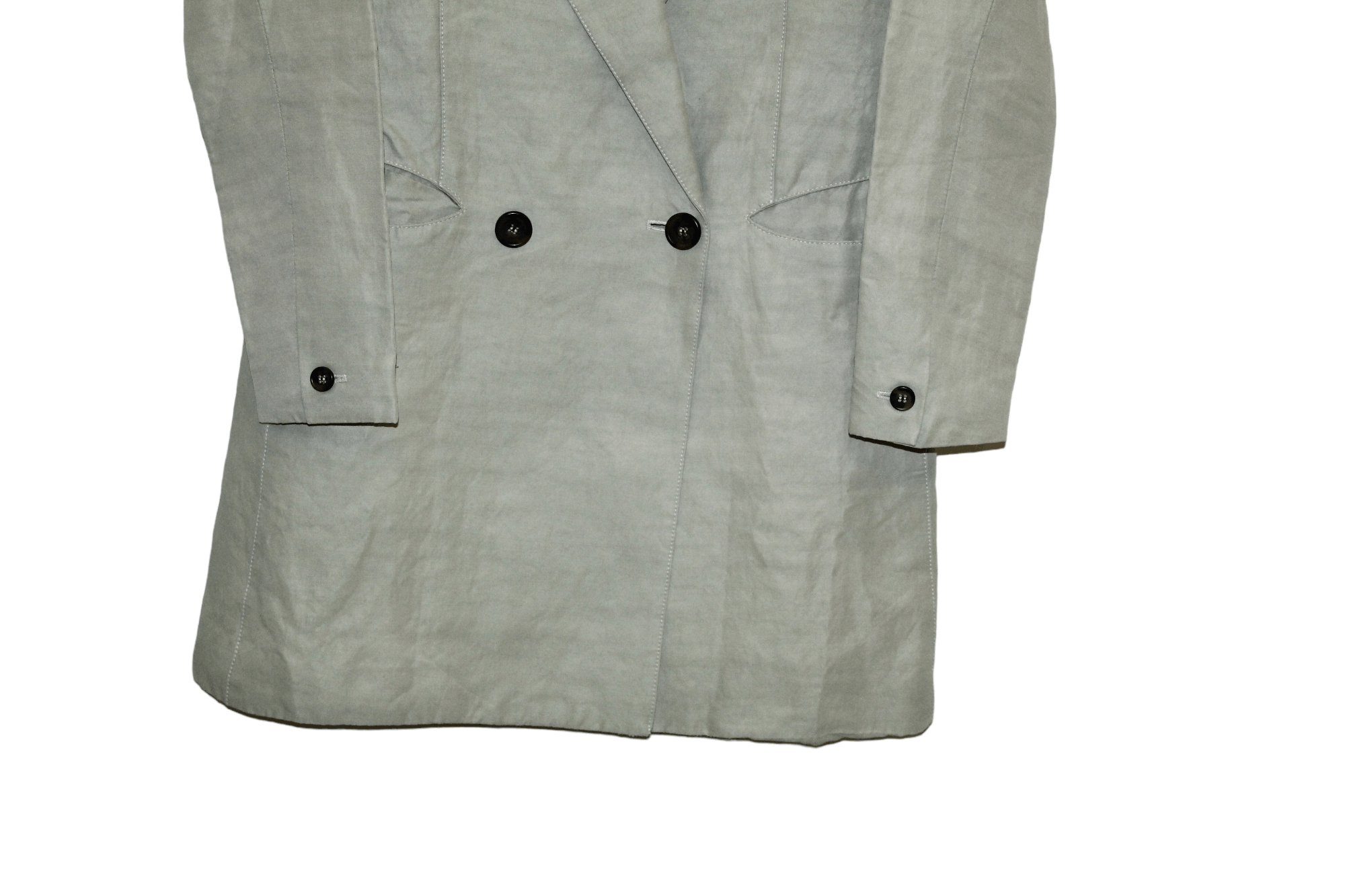 SMYTHE Smythe Les Vestes Ramie Viscose Lightweight Coat Size XS / US 0-2 / IT 36-38 - 6 Thumbnail
