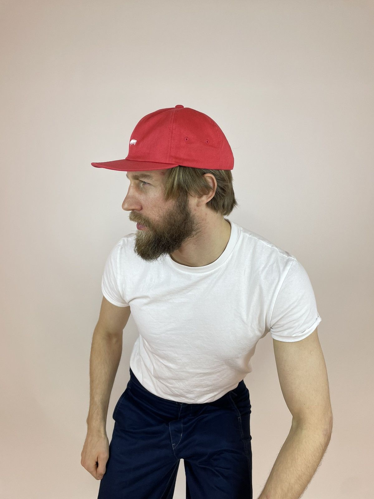 Vans VANS CAP SKATEBOARDING small Logo Red snapback Rare Size ONE SIZE - 4 Thumbnail