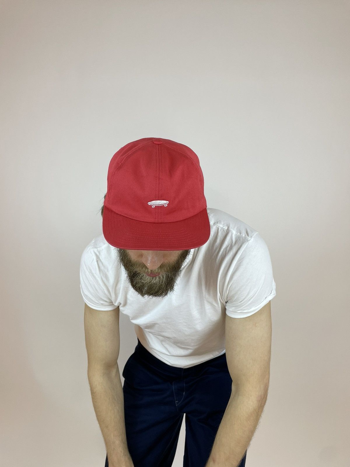 Vans VANS CAP SKATEBOARDING small Logo Red snapback Rare Size ONE SIZE - 6 Thumbnail