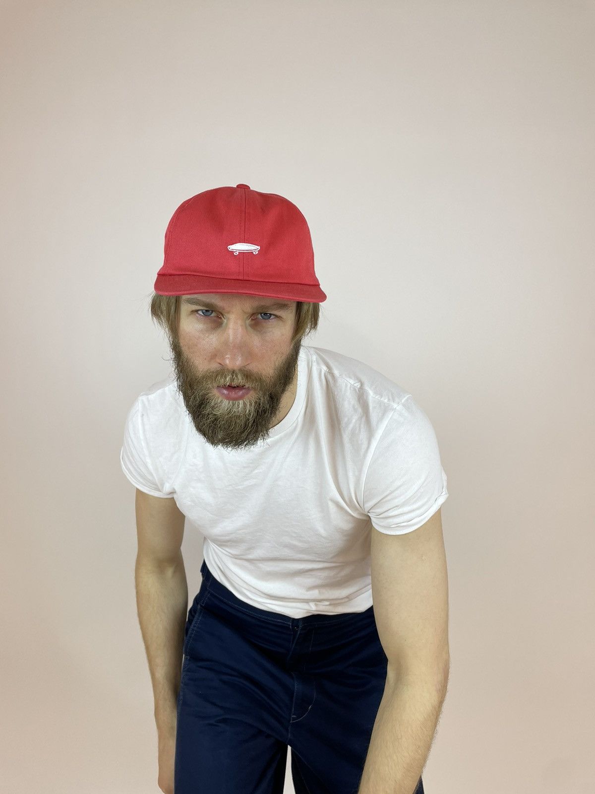 Vans VANS CAP SKATEBOARDING small Logo Red snapback Rare Size ONE SIZE - 2 Thumbnail