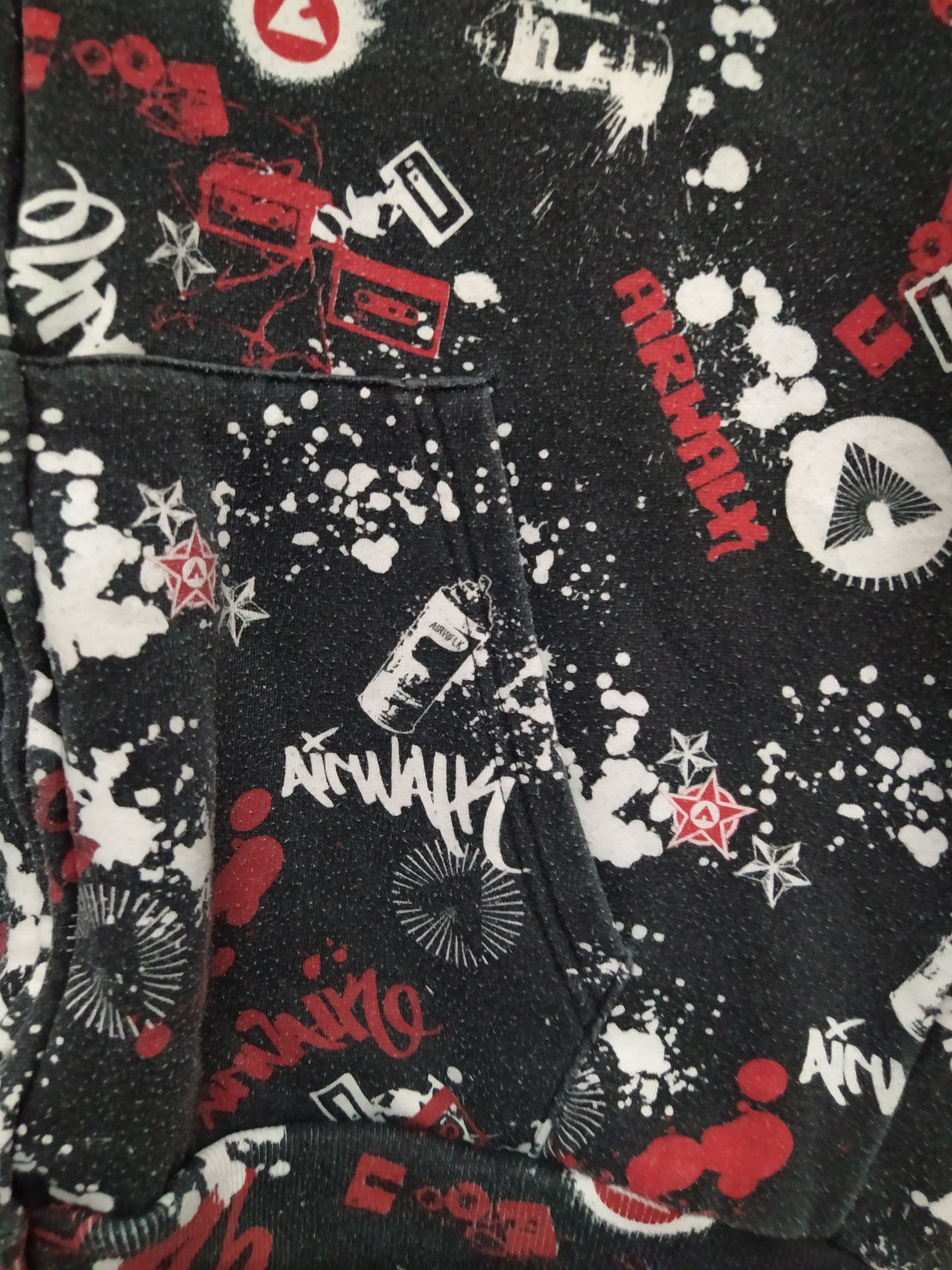 Airwalk × Vintage 90s AIRWALK FULL PRINT HOODIE SWEATSHIRT (B739) Size US L / EU 52-54 / 3 - 2 Thumbnail