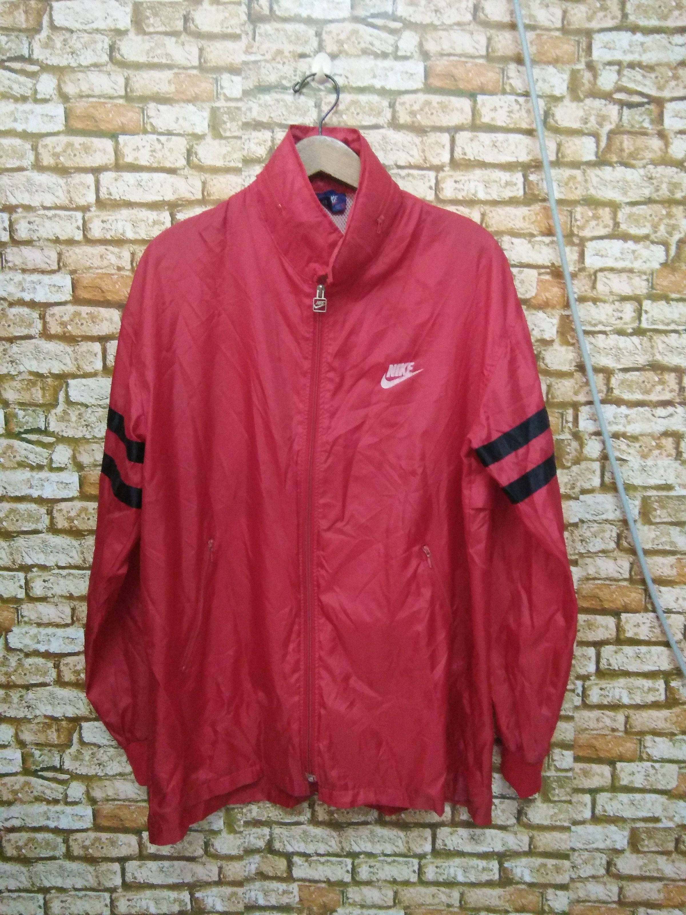 80s NIKE WINDBREAKERS JACKET BLUE TAG JACKET (A663)