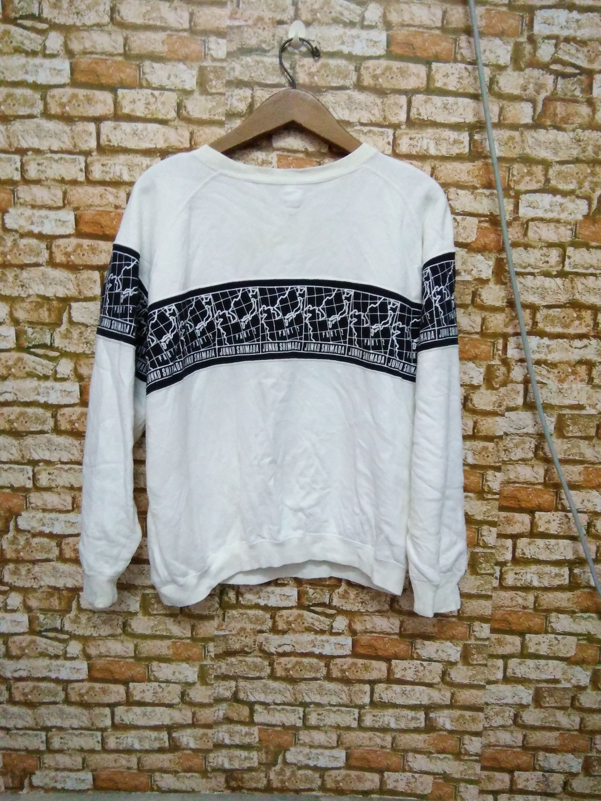 Junko Shimada × Vintage vtg JUNKO SHIMADA JAPAN MAP SWEATSHIRT (A265) Size US M / EU 48-50 / 2 - 2 Thumbnail