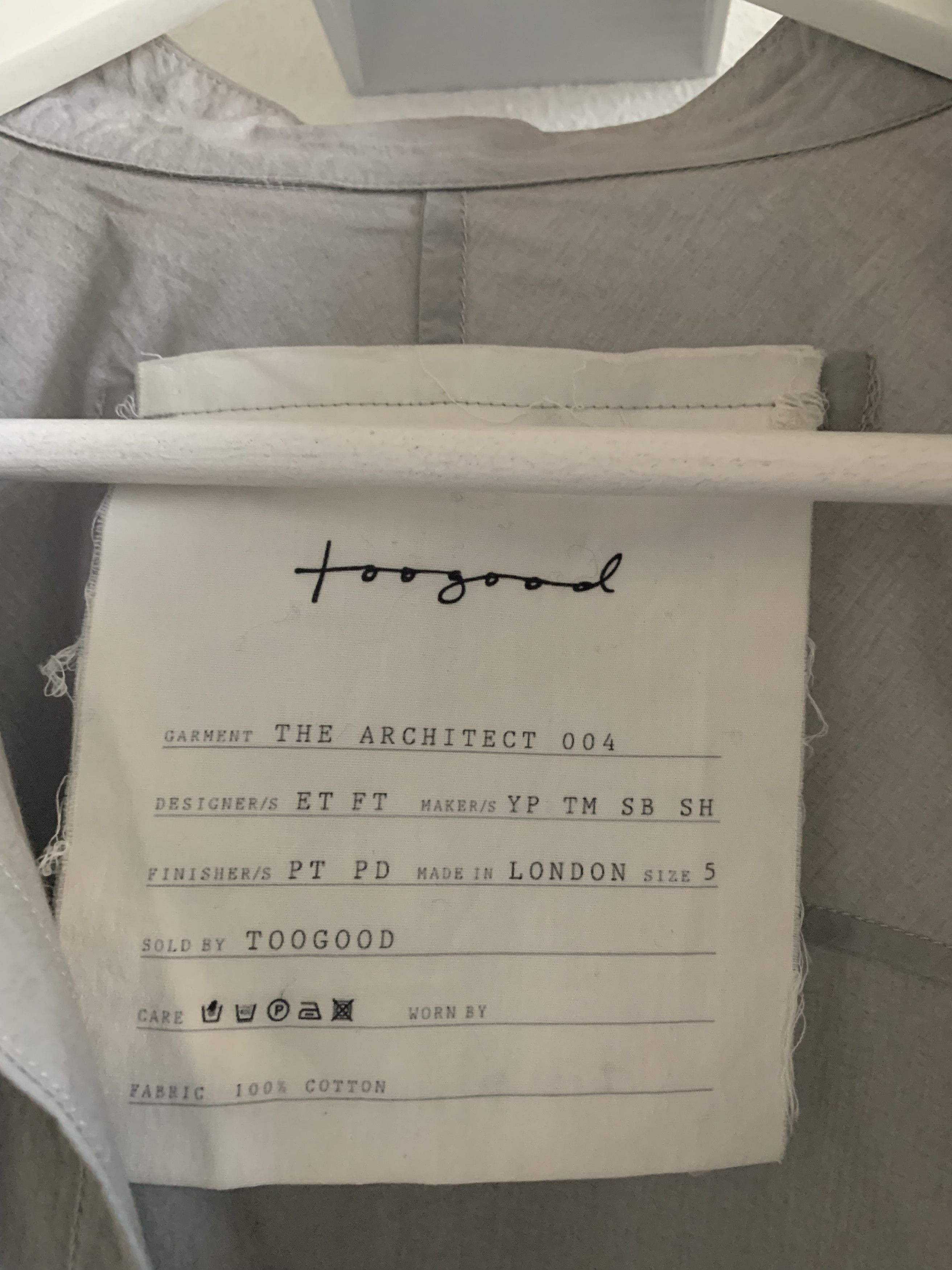 Toogood Toogood Architect shirts Size US L / EU 52-54 / 3 - 4 Thumbnail