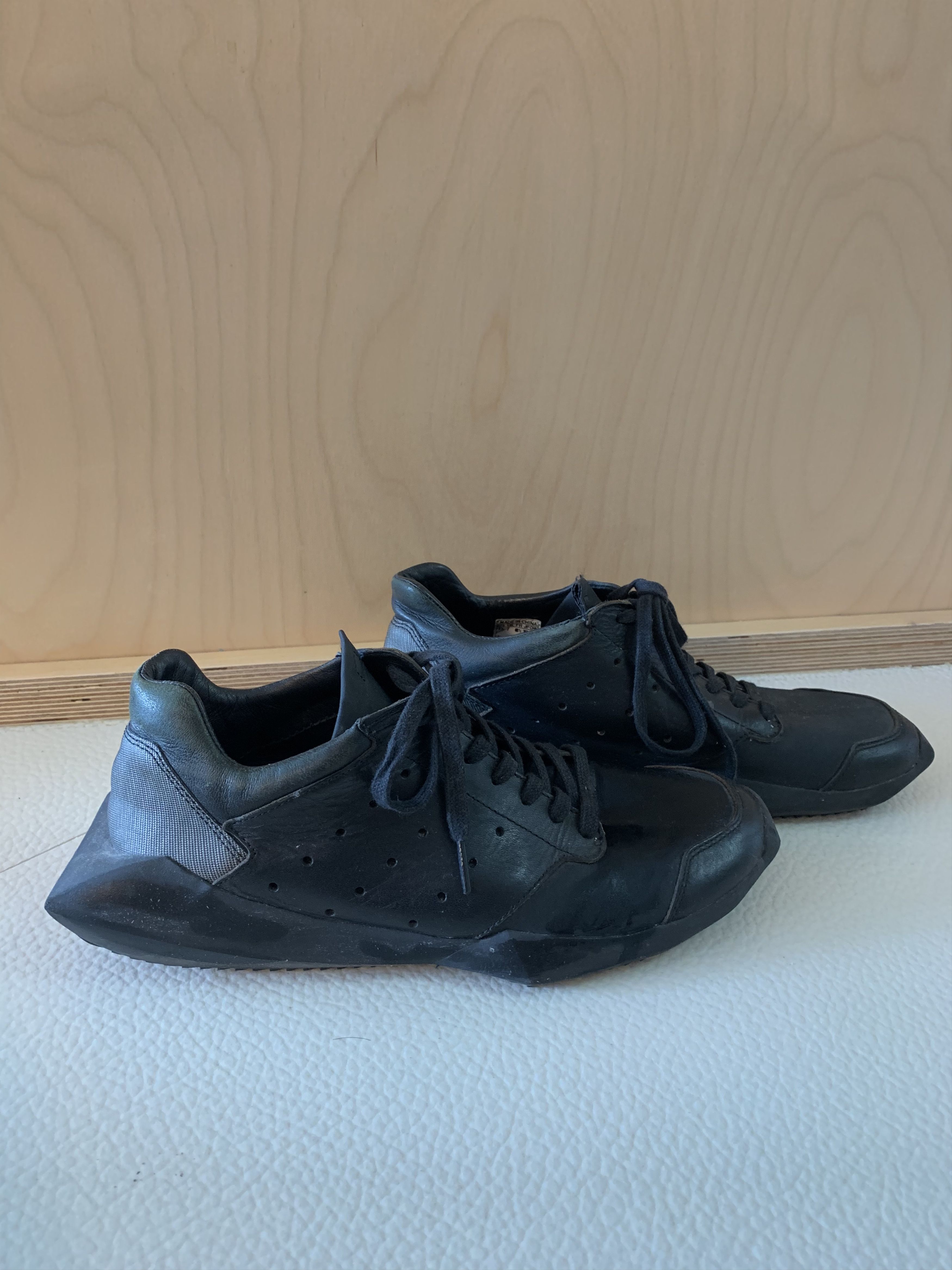 Adidas × Rick Owens Rick Owens x Adidas Tech Runner Triple Black Size US 7.5 / EU 40-41 - 4 Thumbnail