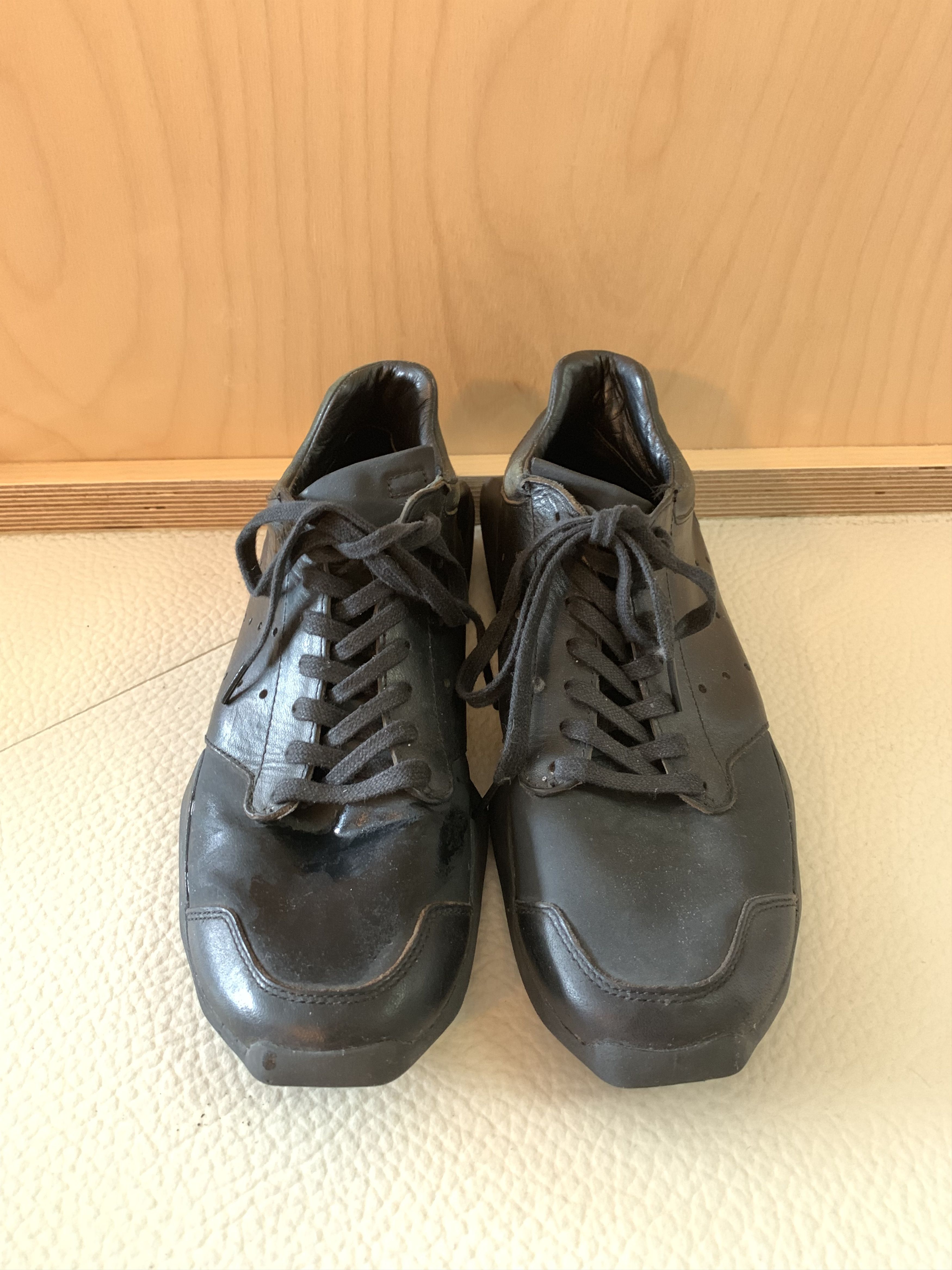 Rick Owens x Adidas Tech Runner Triple Black