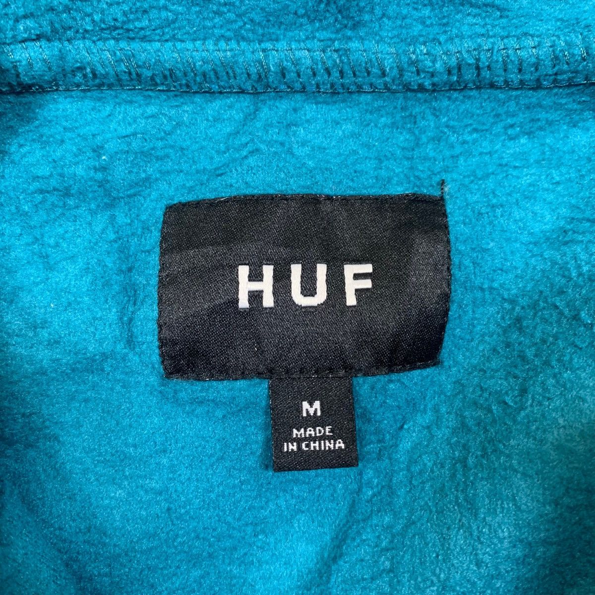 Huf HUF Small Logo Snap-T Design Fleece Hoodie Pullover Jumper Size US M / EU 48-50 / 2 - 6 Thumbnail