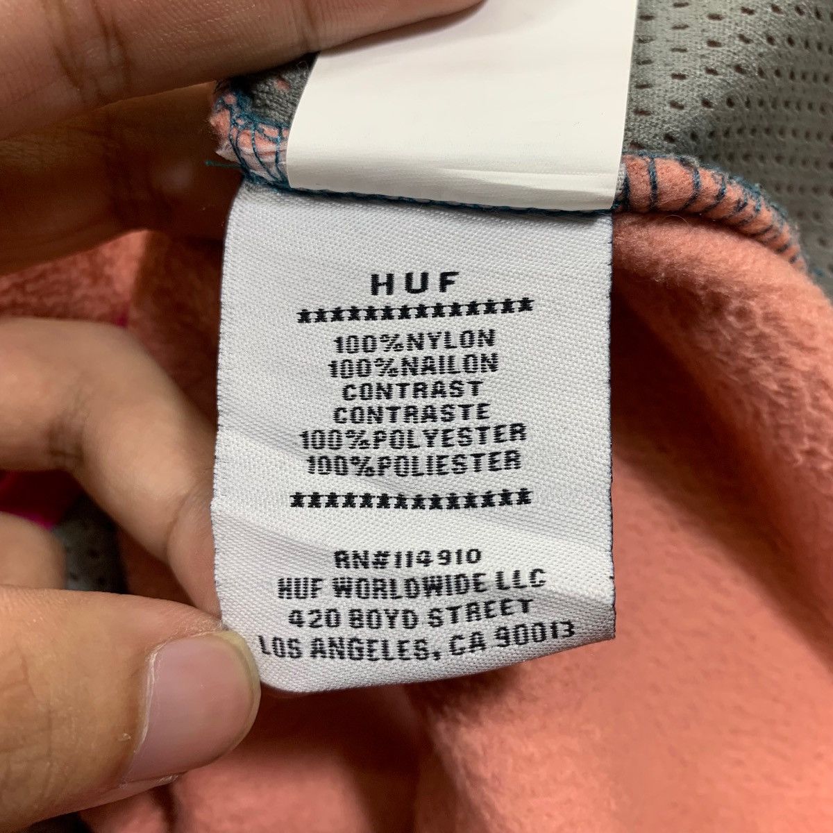 Huf HUF Small Logo Snap-T Design Fleece Hoodie Pullover Jumper Size US M / EU 48-50 / 2 - 8 Thumbnail
