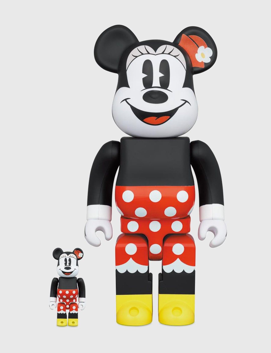 image of Disney x Medicom Bearbrick Be@rbrick 100% & 400% Set Minnie Mouse, Men's