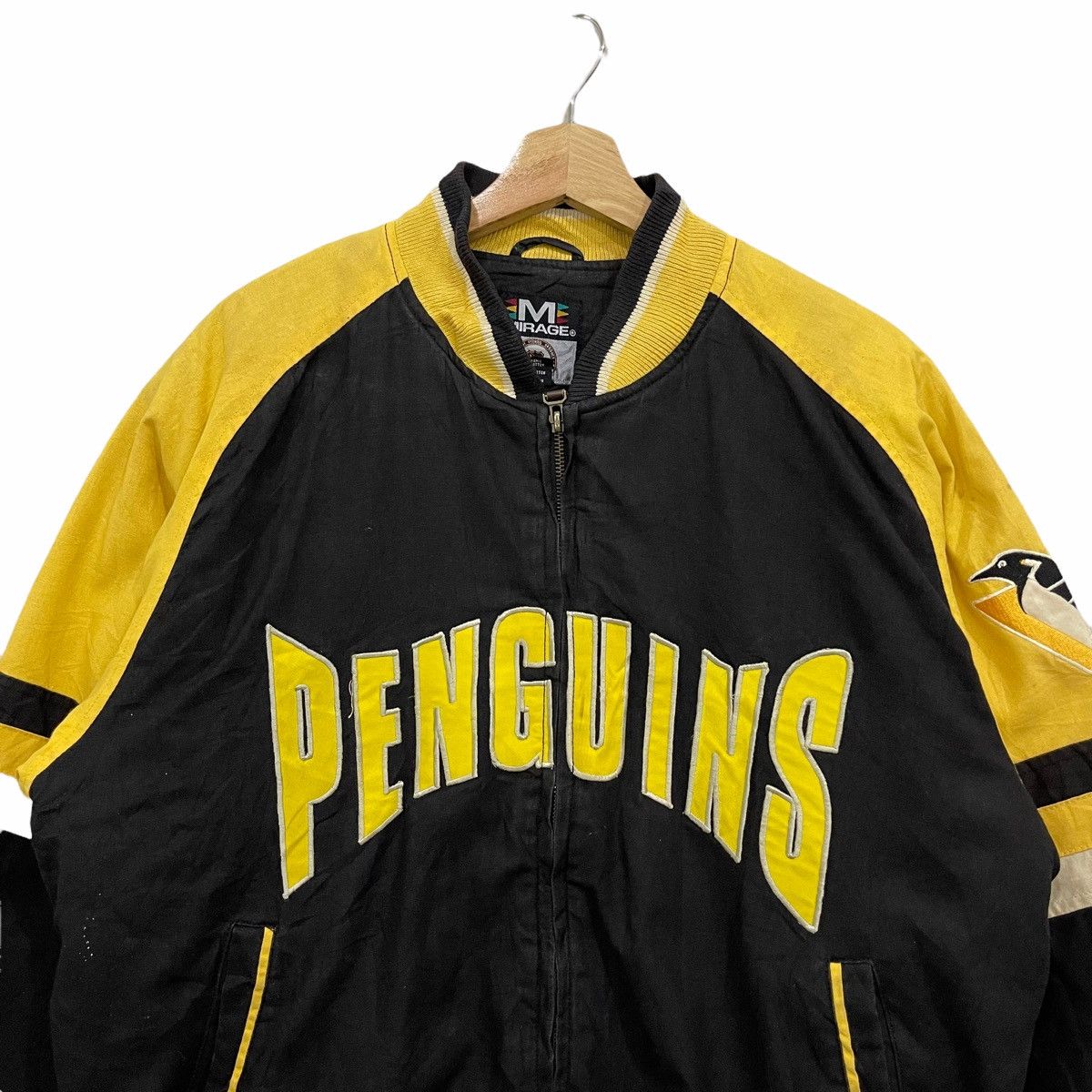 NHL Vtg 90s Pittsburgh Penguins NHL Hockey Bomber Jacket Size US M / EU 48-50 / 2 - 4 Thumbnail