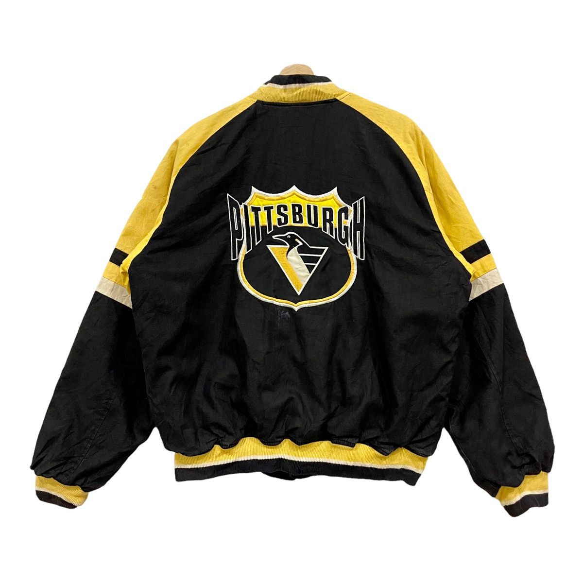 NHL Vtg 90s Pittsburgh Penguins NHL Hockey Bomber Jacket Size US M / EU 48-50 / 2 - 1 Thumbnail