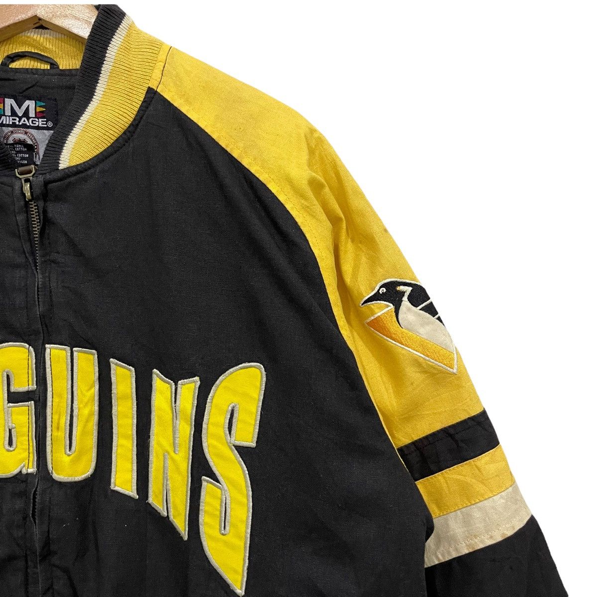 NHL Vtg 90s Pittsburgh Penguins NHL Hockey Bomber Jacket Size US M / EU 48-50 / 2 - 9 Thumbnail