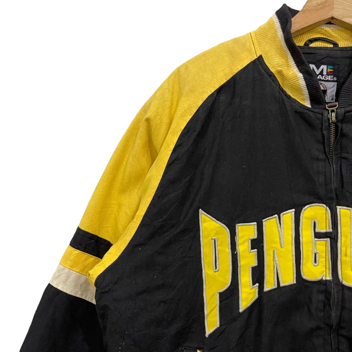 NHL Vtg 90s Pittsburgh Penguins NHL Hockey Bomber Jacket Size US M / EU 48-50 / 2 - 10 Thumbnail