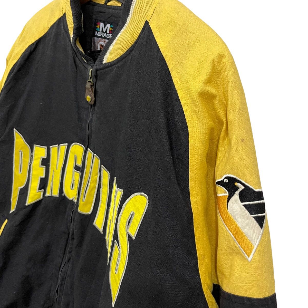 NHL Vtg 90s Pittsburgh Penguins NHL Hockey Bomber Jacket Size US M / EU 48-50 / 2 - 12 Thumbnail