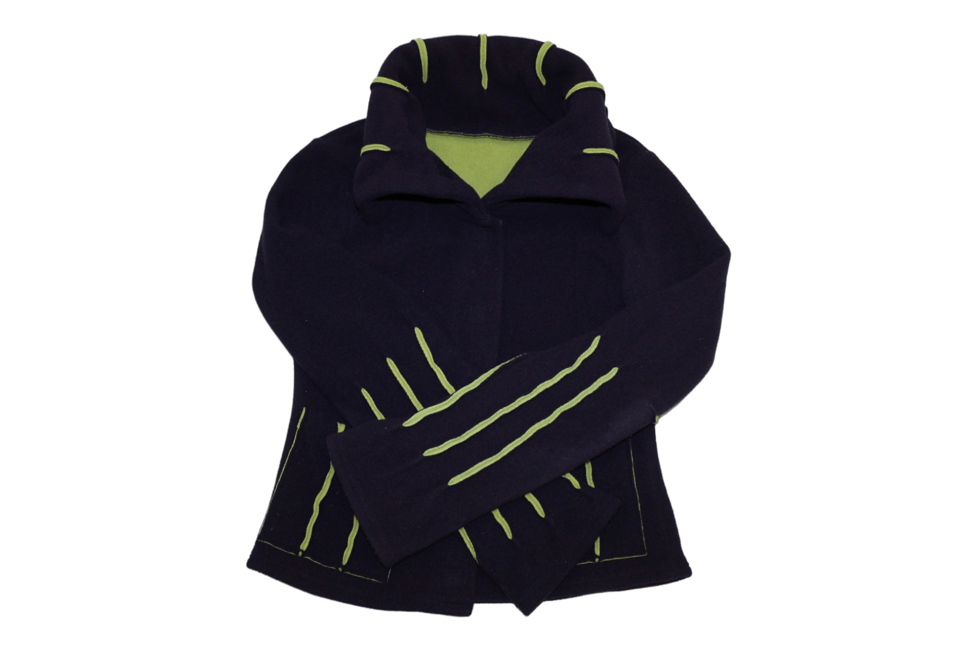 Japanese Brand Boris Industrues Teddy Fleece high-neck Velcro Jacket Size S / US 4 / IT 40 - 1 Thumbnail