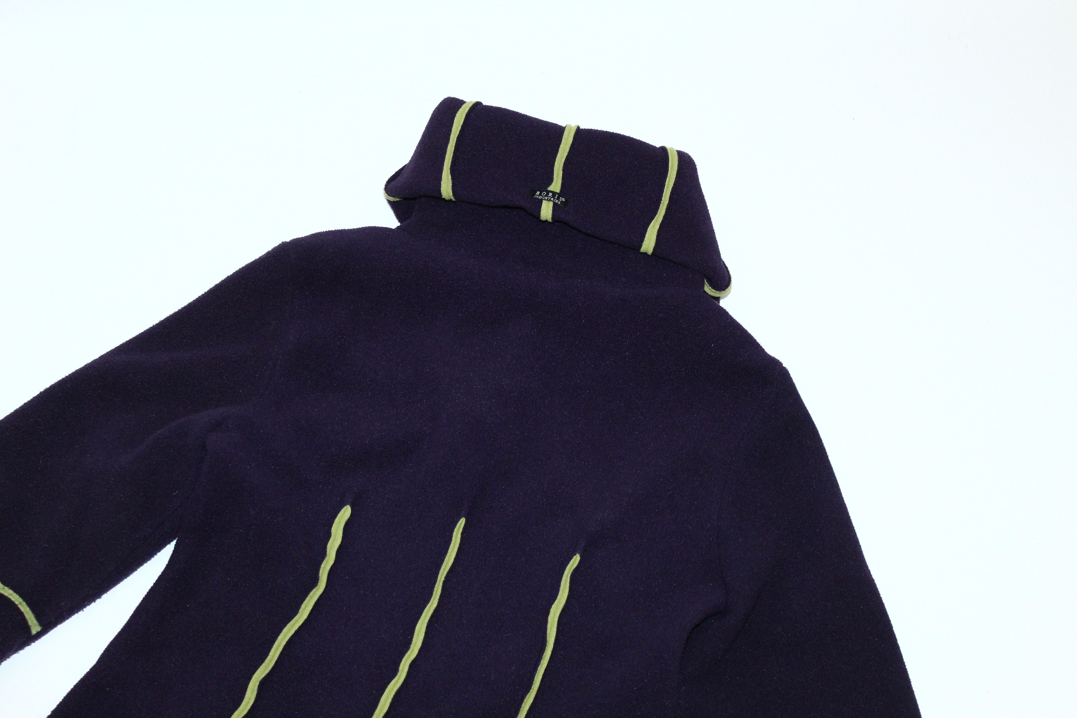 Japanese Brand Boris Industrues Teddy Fleece high-neck Velcro Jacket Size S / US 4 / IT 40 - 11 Thumbnail