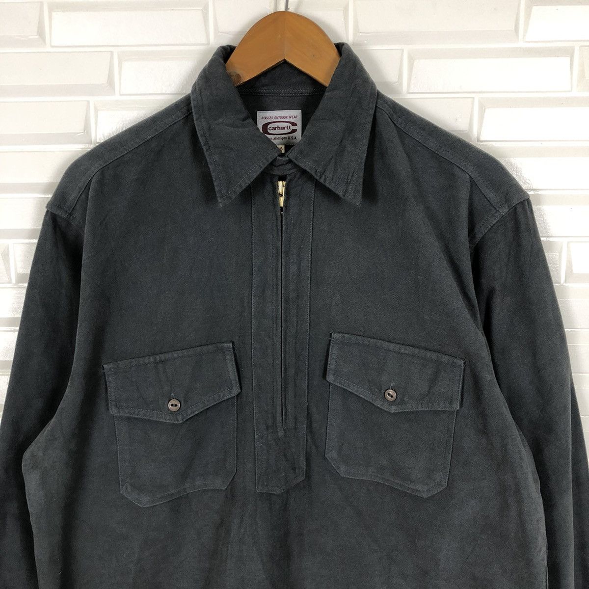 Carhartt × Carhartt Wip × Vintage ✈️🔥CARHARTT VINTAGE HALF ZIPPER LIGHT JACKET VINTAGE🔥✈️ Size US M / EU 48-50 / 2 - 5 Thumbnail
