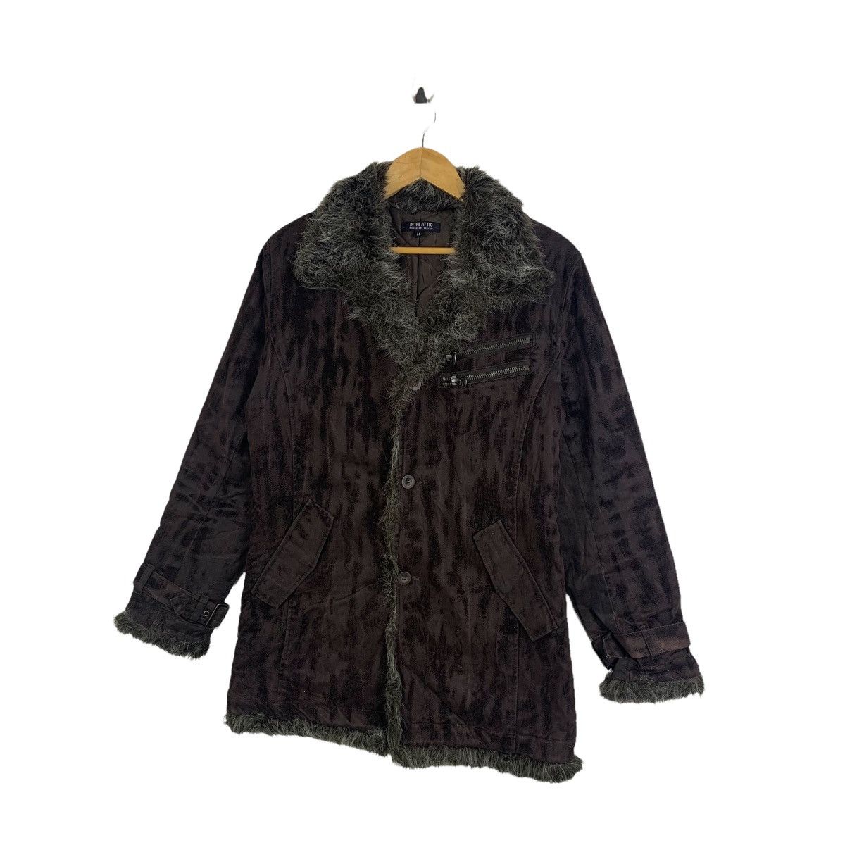 In The Attic Vintage IN THE ATTIC Fashion Design Coduroy Parkas Jacket Size US M / EU 48-50 / 2 - 4 Thumbnail