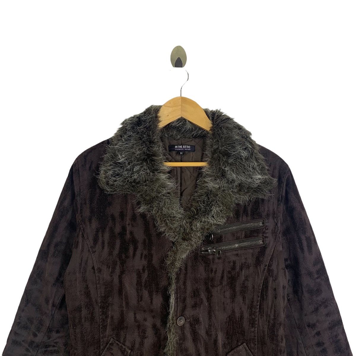 In The Attic Vintage IN THE ATTIC Fashion Design Coduroy Parkas Jacket Size US M / EU 48-50 / 2 - 5 Thumbnail