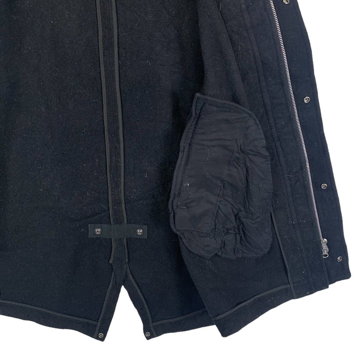 Vintage × Zucca ZUCCA French Fashion Design Wool Hoodie Coat Parkas Jacket Size US M / EU 48-50 / 2 - 9 Thumbnail