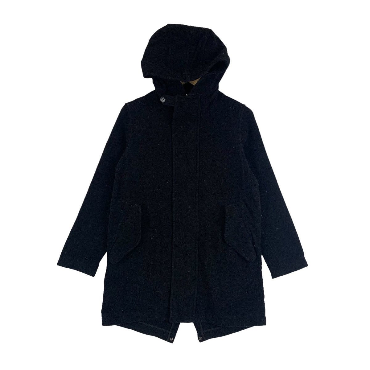 Vintage × Zucca ZUCCA French Fashion Design Wool Hoodie Coat Parkas Jacket Size US M / EU 48-50 / 2 - 1 Thumbnail
