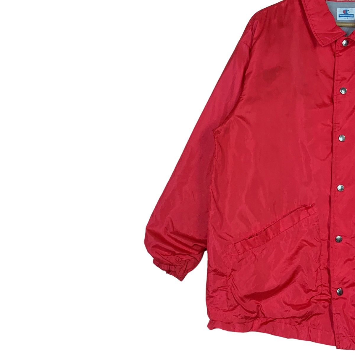 Champion Vintage CHAMPION RARE RED 80s Nylon Casual Worker Jacket Men Size US L / EU 52-54 / 3 - 4 Thumbnail