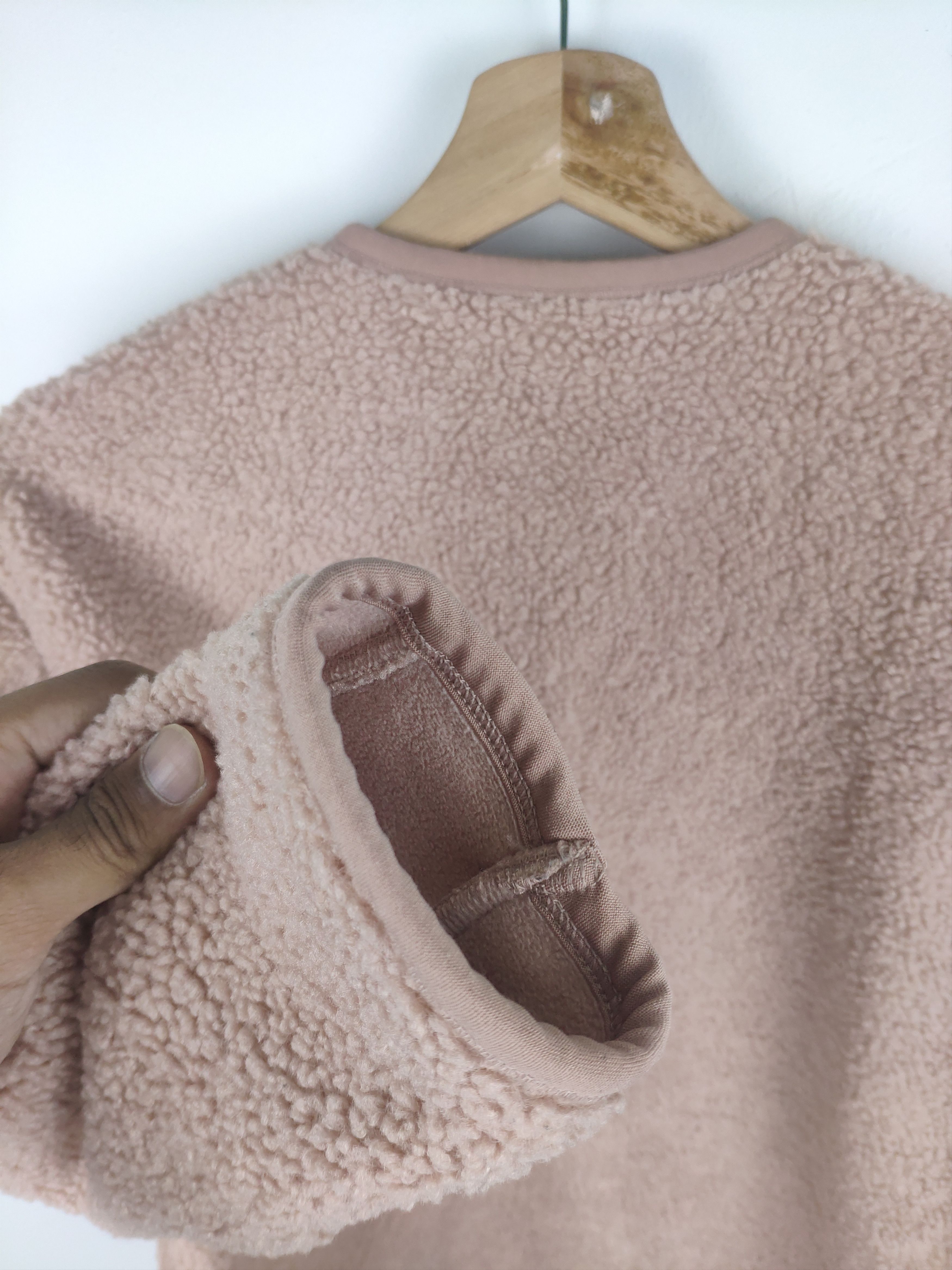 Japanese Brand × Uniqlo Uniqlo Fleece Sherpa Cropped Cardigan Size US M / EU 48-50 / 2 - 7 Thumbnail