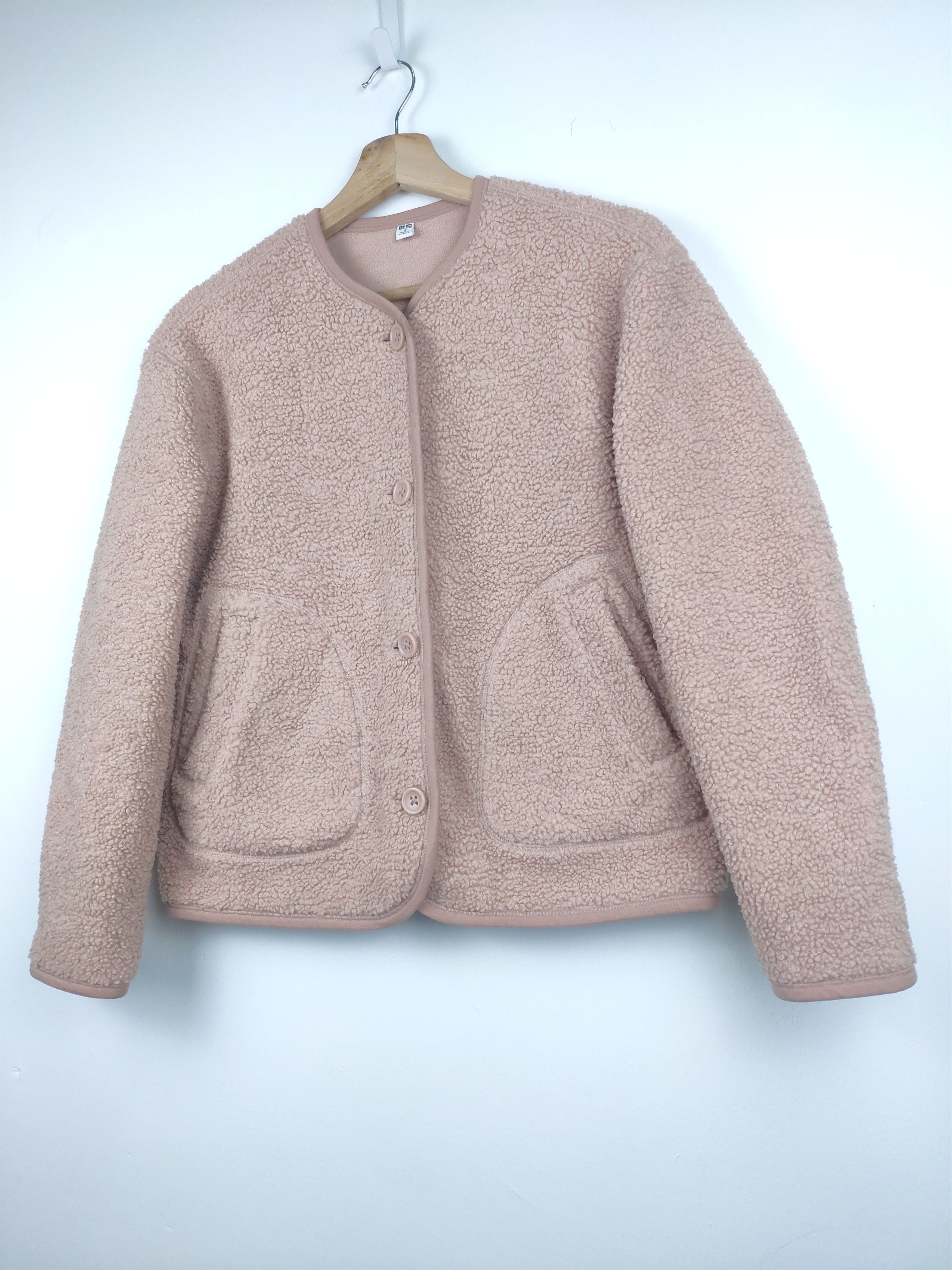 Women's Fleece Cardigan Uniqlo Collarless Fleece Jacket