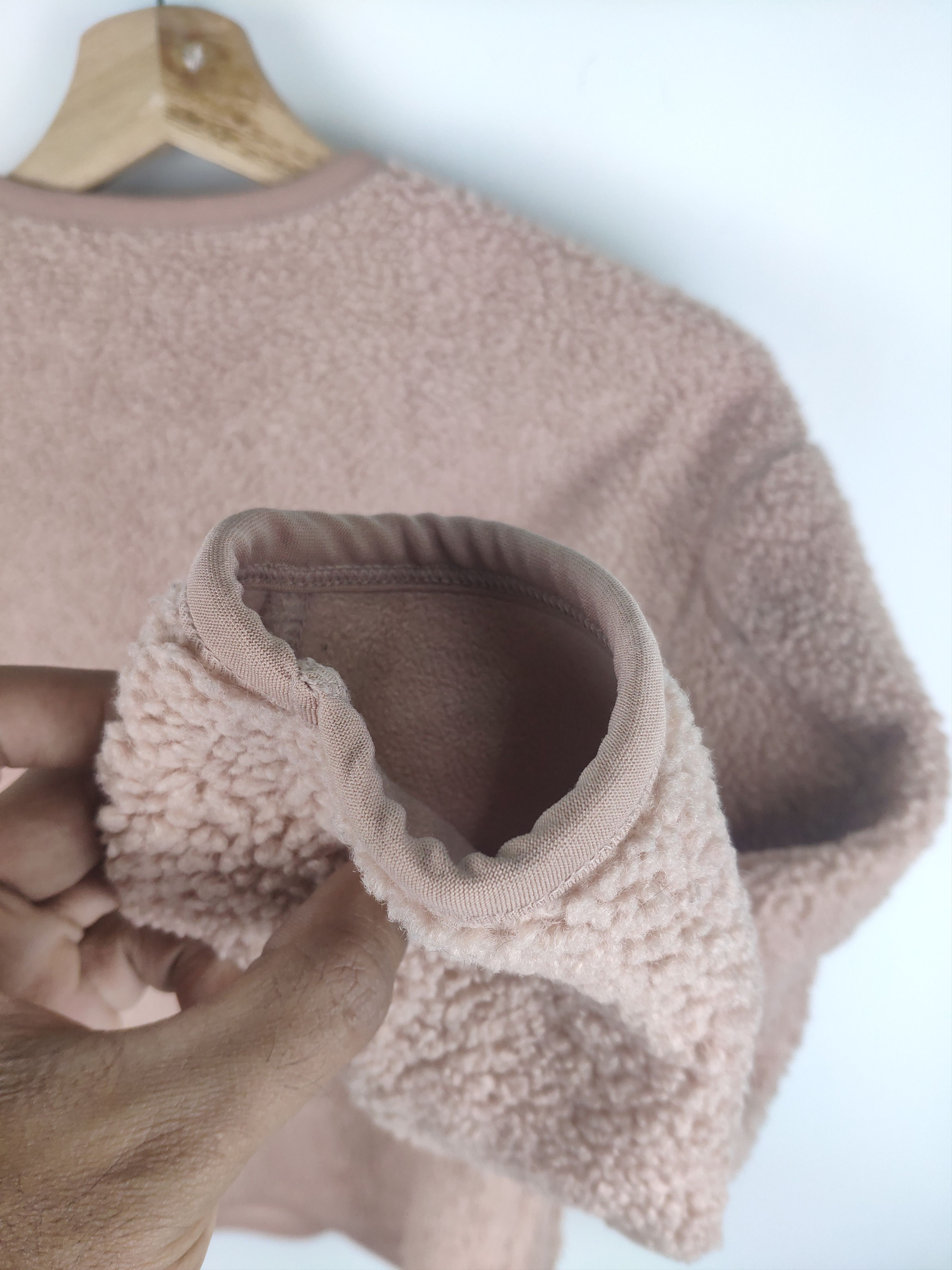 Japanese Brand × Uniqlo Uniqlo Fleece Sherpa Cropped Cardigan Size US M / EU 48-50 / 2 - 6 Thumbnail