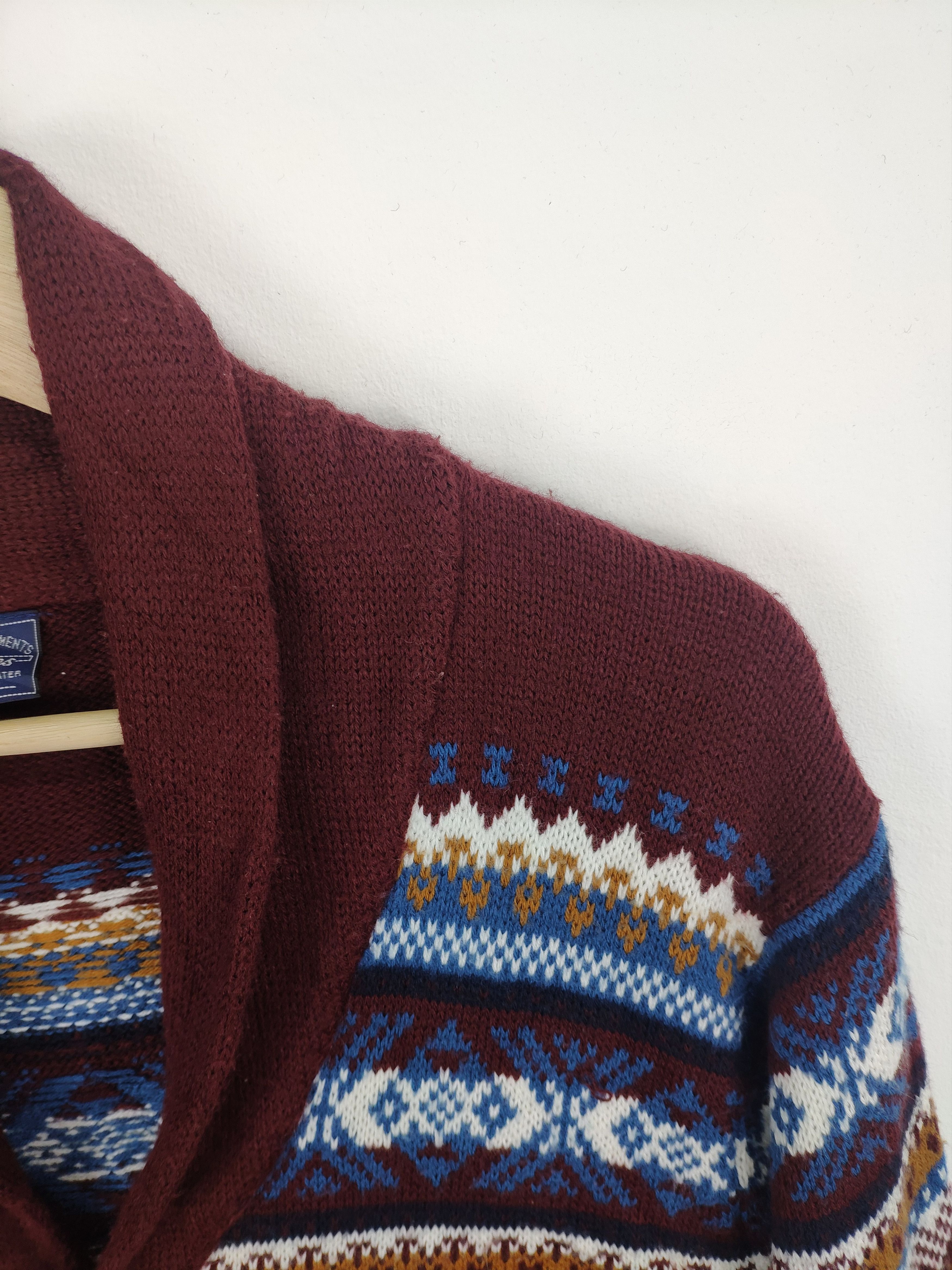Japanese Brand × Vintage Vintage Knit Cardigan Native Style Japanese Brand Size M / US 6-8 / IT 42-44 - 7 Thumbnail