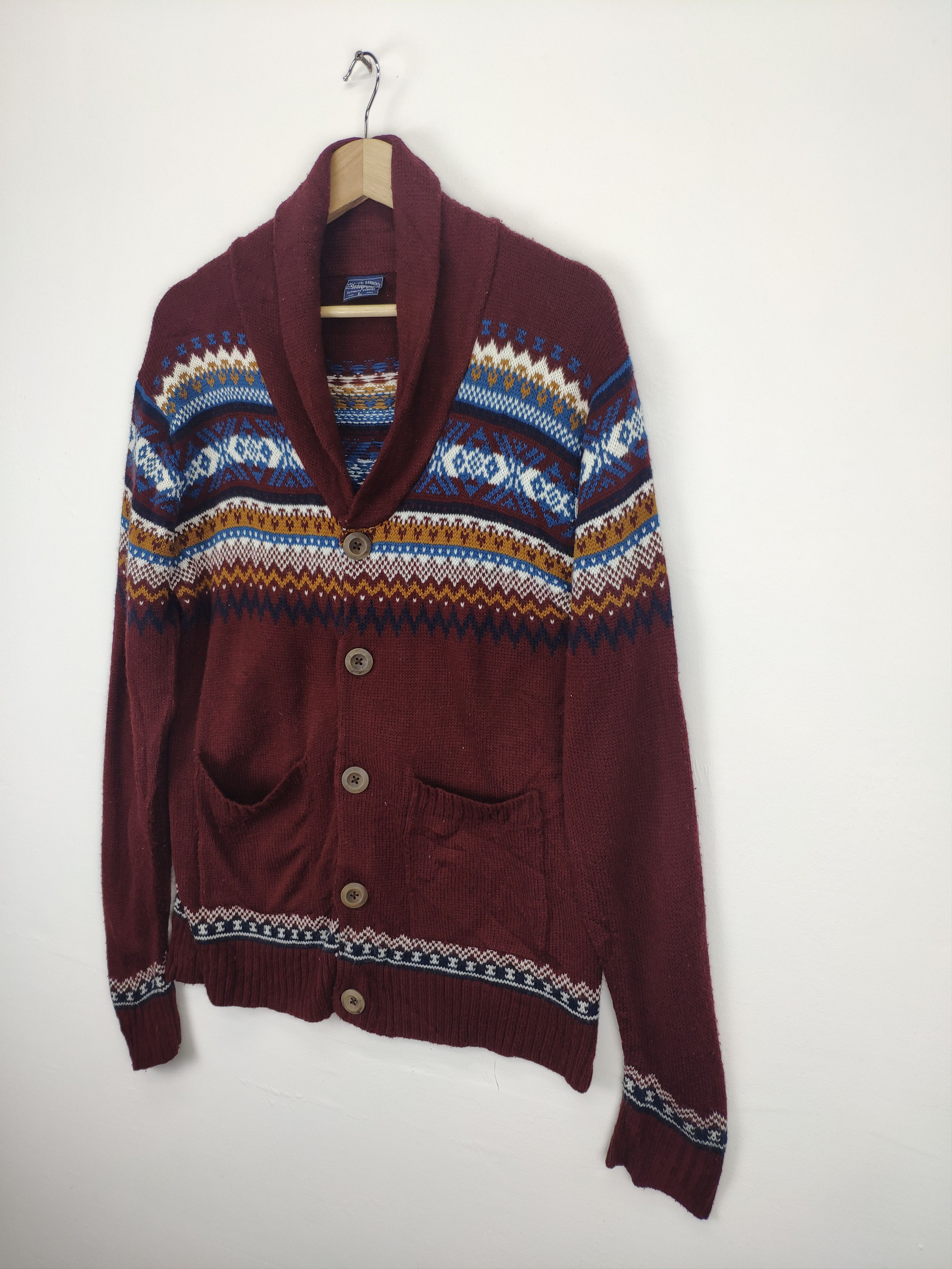 Japanese Brand × Vintage Vintage Knit Cardigan Native Style Japanese Brand Size M / US 6-8 / IT 42-44 - 2 Thumbnail