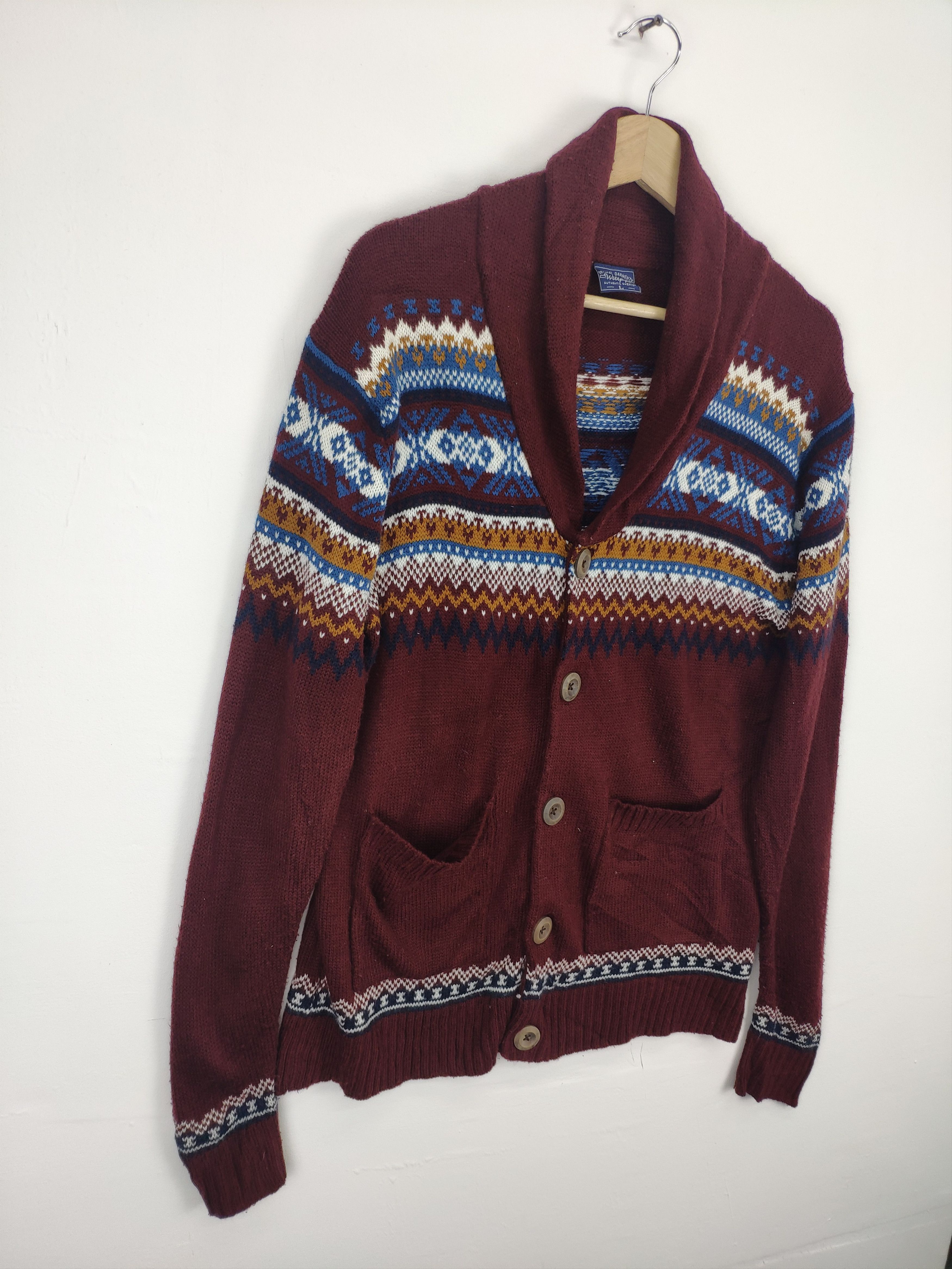 Japanese Brand × Vintage Vintage Knit Cardigan Native Style Japanese Brand Size M / US 6-8 / IT 42-44 - 3 Thumbnail