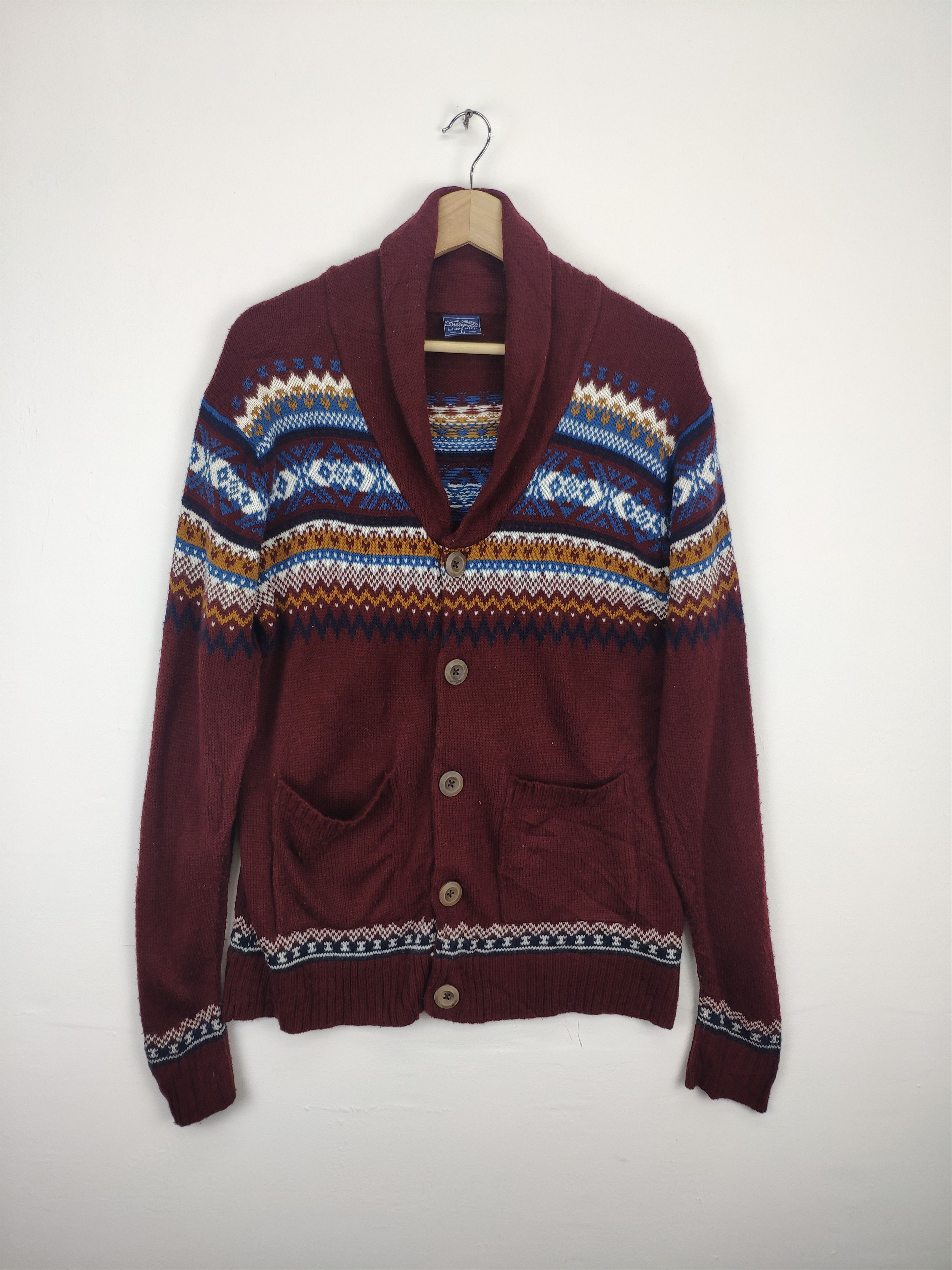 Japanese Brand × Vintage Vintage Knit Cardigan Native Style Japanese Brand Size M / US 6-8 / IT 42-44 - 1 Thumbnail