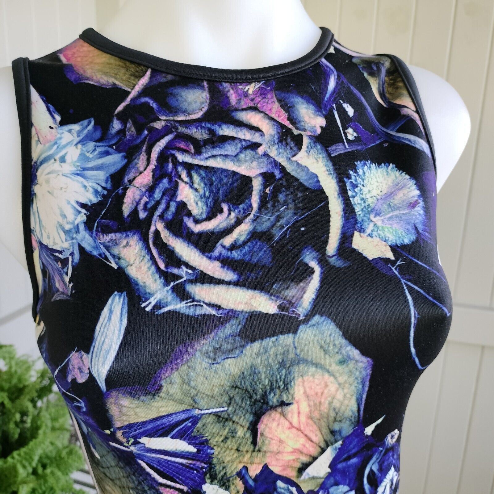 Designer × Man Made In Australia Sara Phillips Dress Mini A Line Digital Abstract Cocktail Size M / US 6-8 / IT 42-44 - 7 Thumbnail