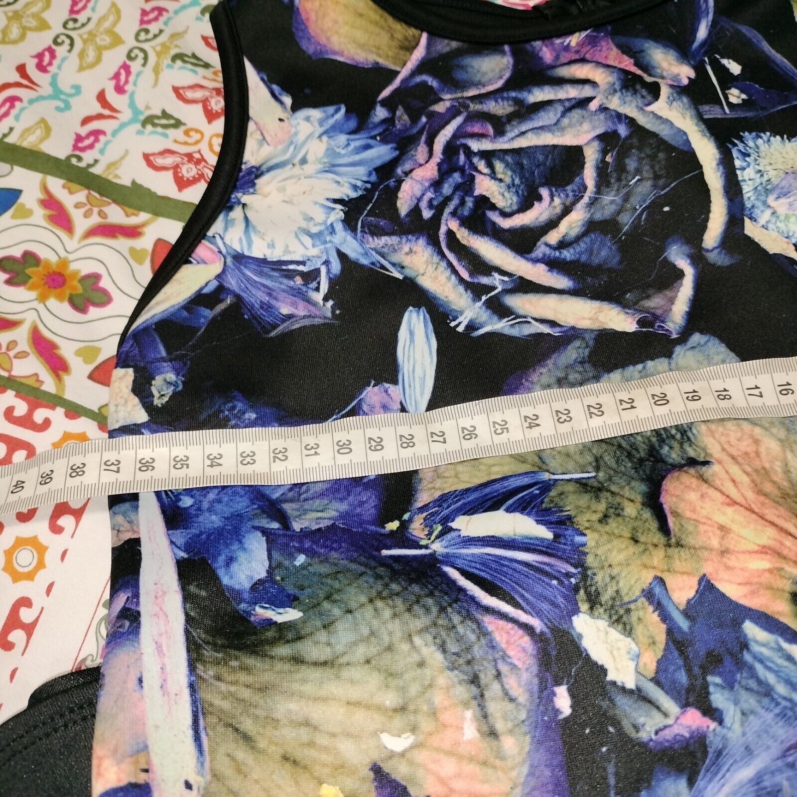 Designer × Man Made In Australia Sara Phillips Dress Mini A Line Digital Abstract Cocktail Size M / US 6-8 / IT 42-44 - 11 Thumbnail