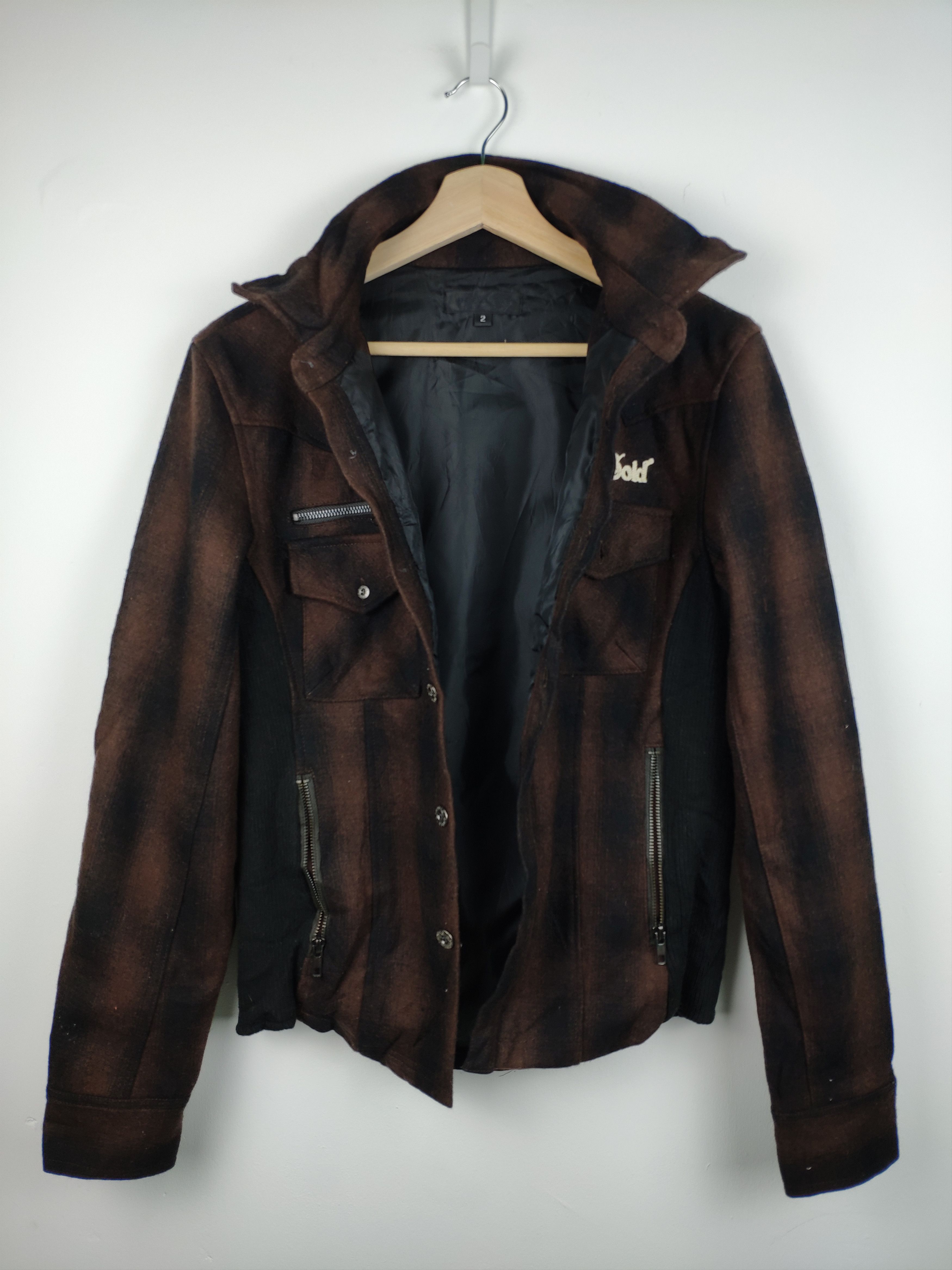 Flannel × Japanese Brand × Vintage Steal 💥 Vintage Wool Flannel Jacket Checkered Travis Style Size US S / EU 44-46 / 1 - 3 Thumbnail