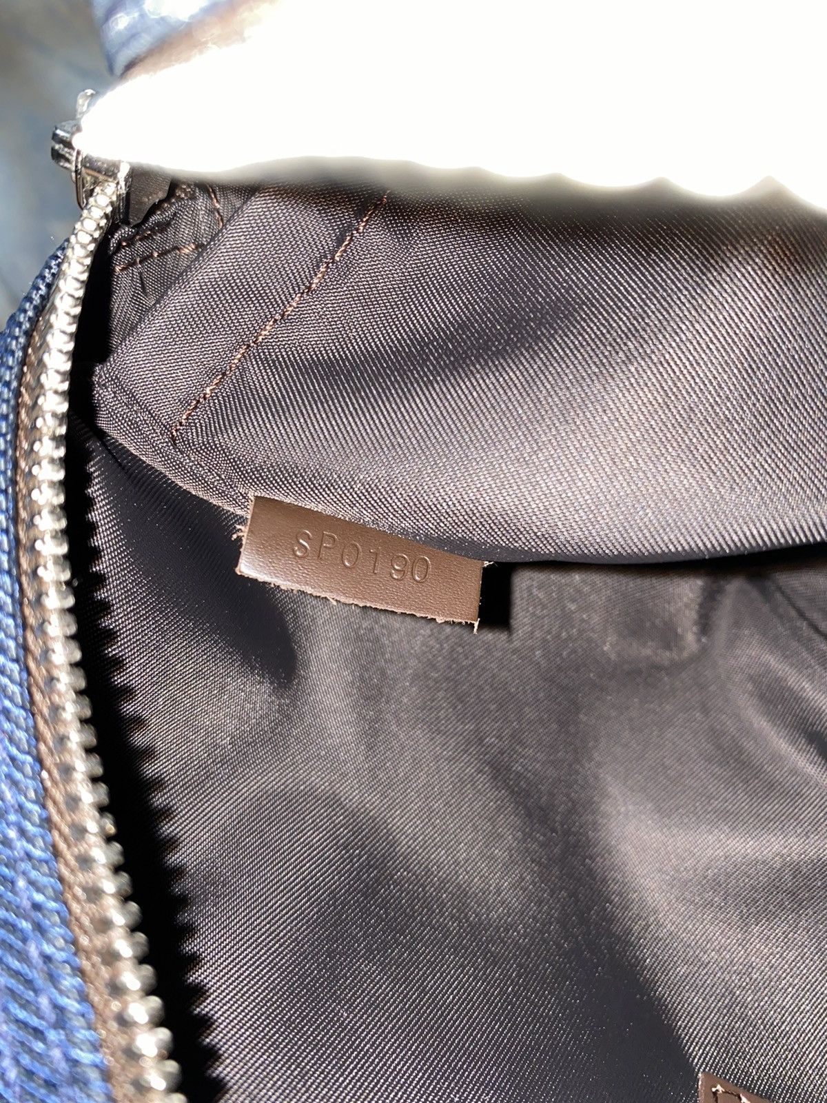 Louis Vuitton LV Damier Geant Ocean Navy Reporter / Camera Messenger Bag Size ONE SIZE - 11 Thumbnail